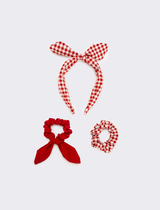 Set cerchietti bambina expo pe25 - Rosso