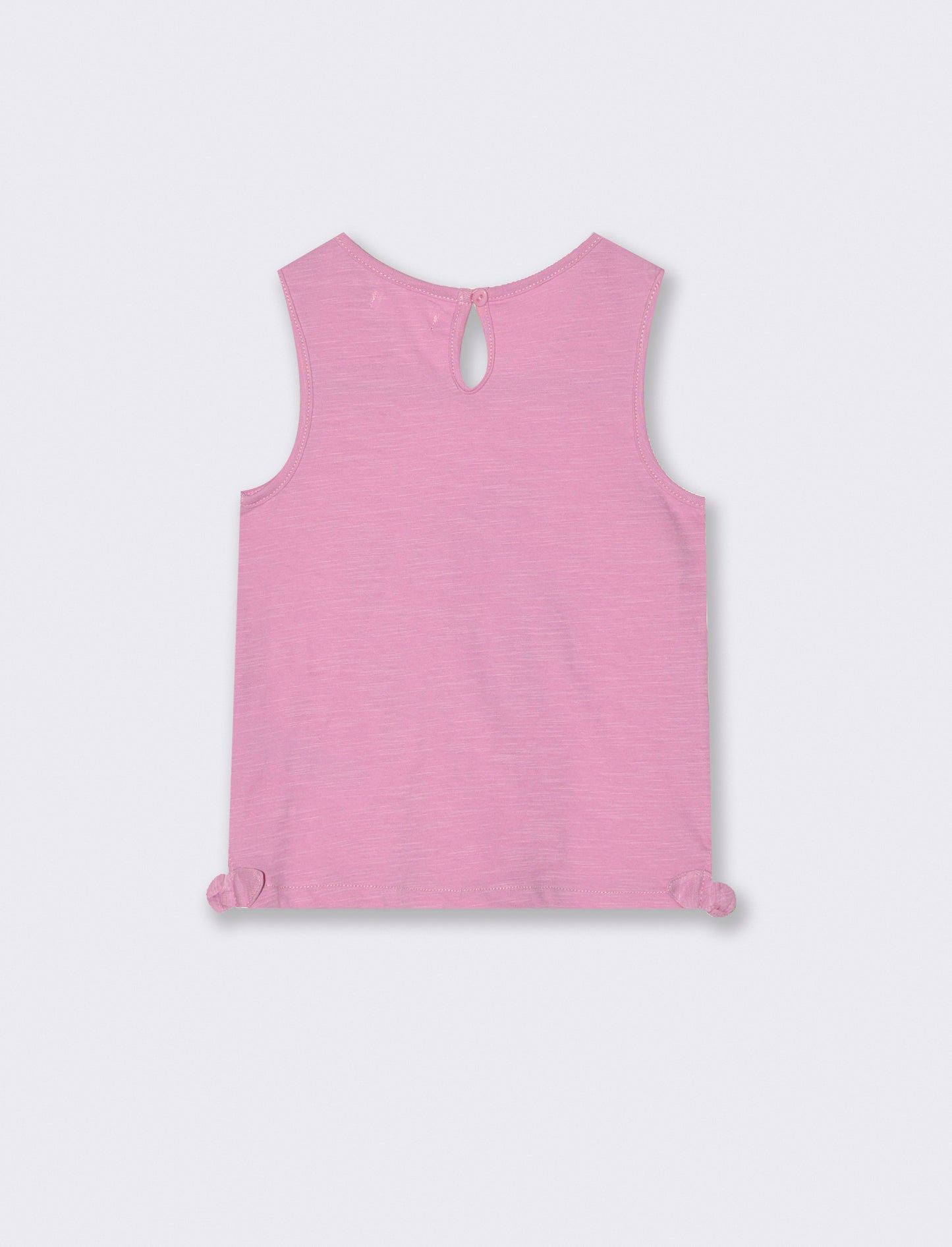 Canotta con fiocchetti da neonata - Rosa