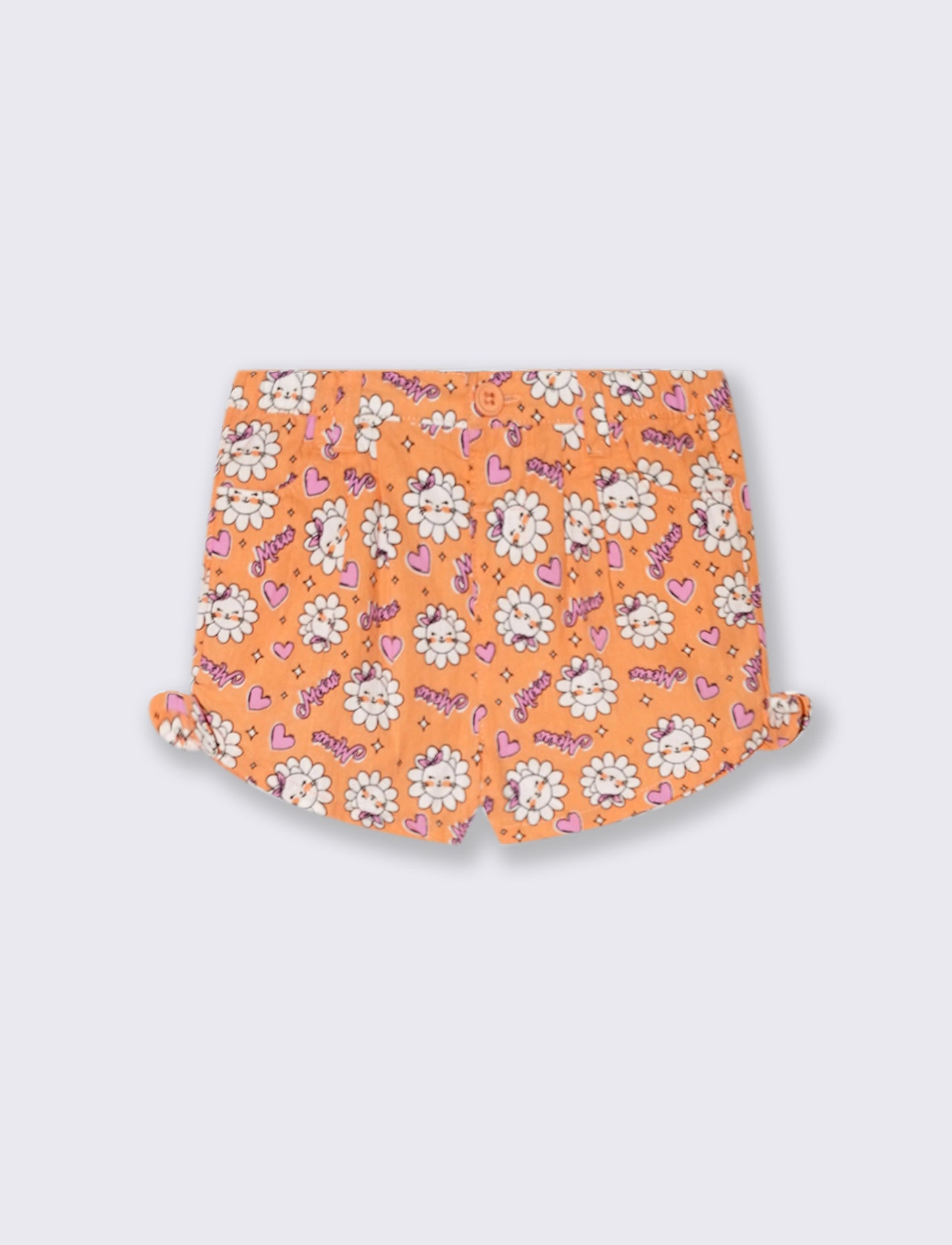 Short in popeline da neonata - Arancio