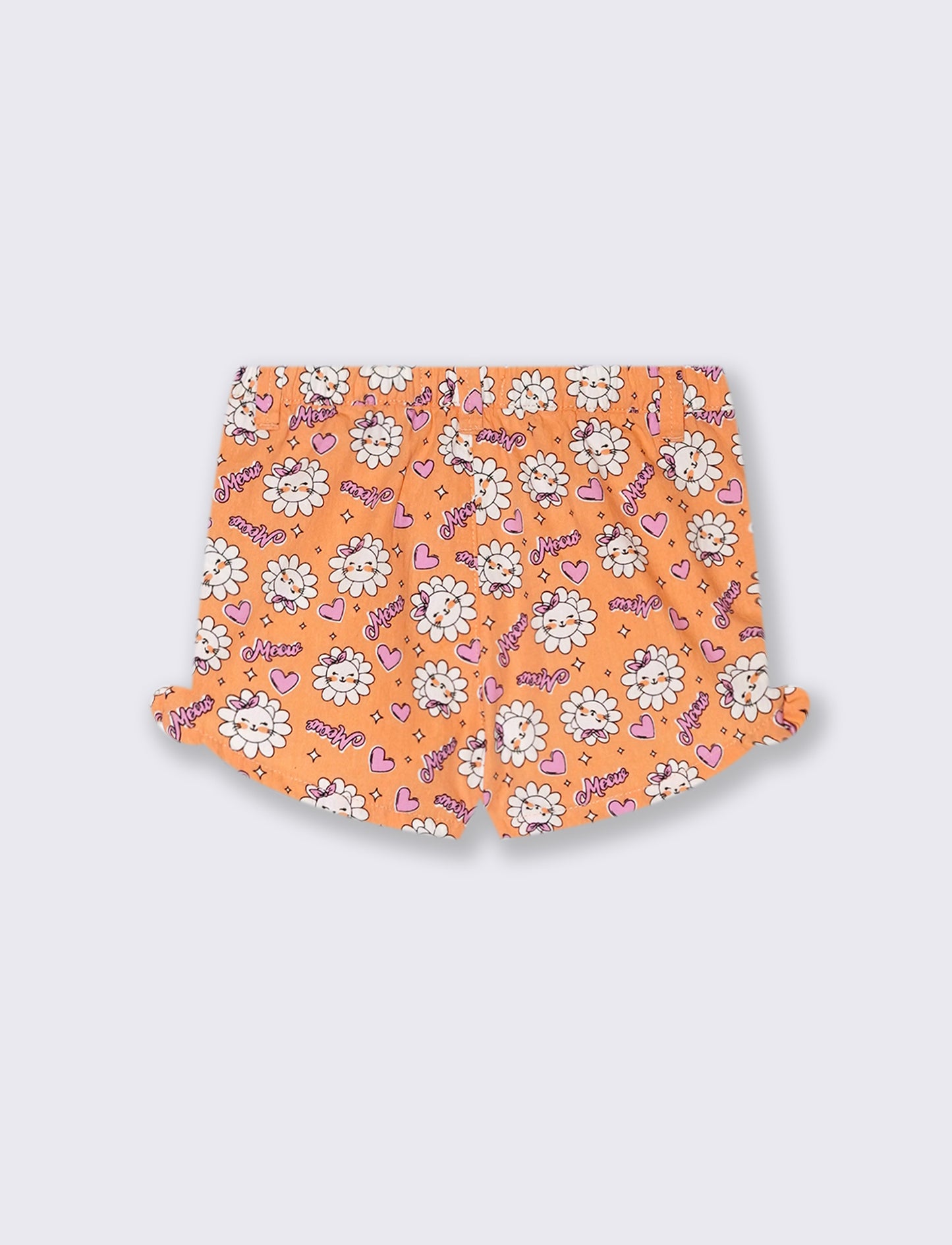Short in popeline da neonata - Arancio