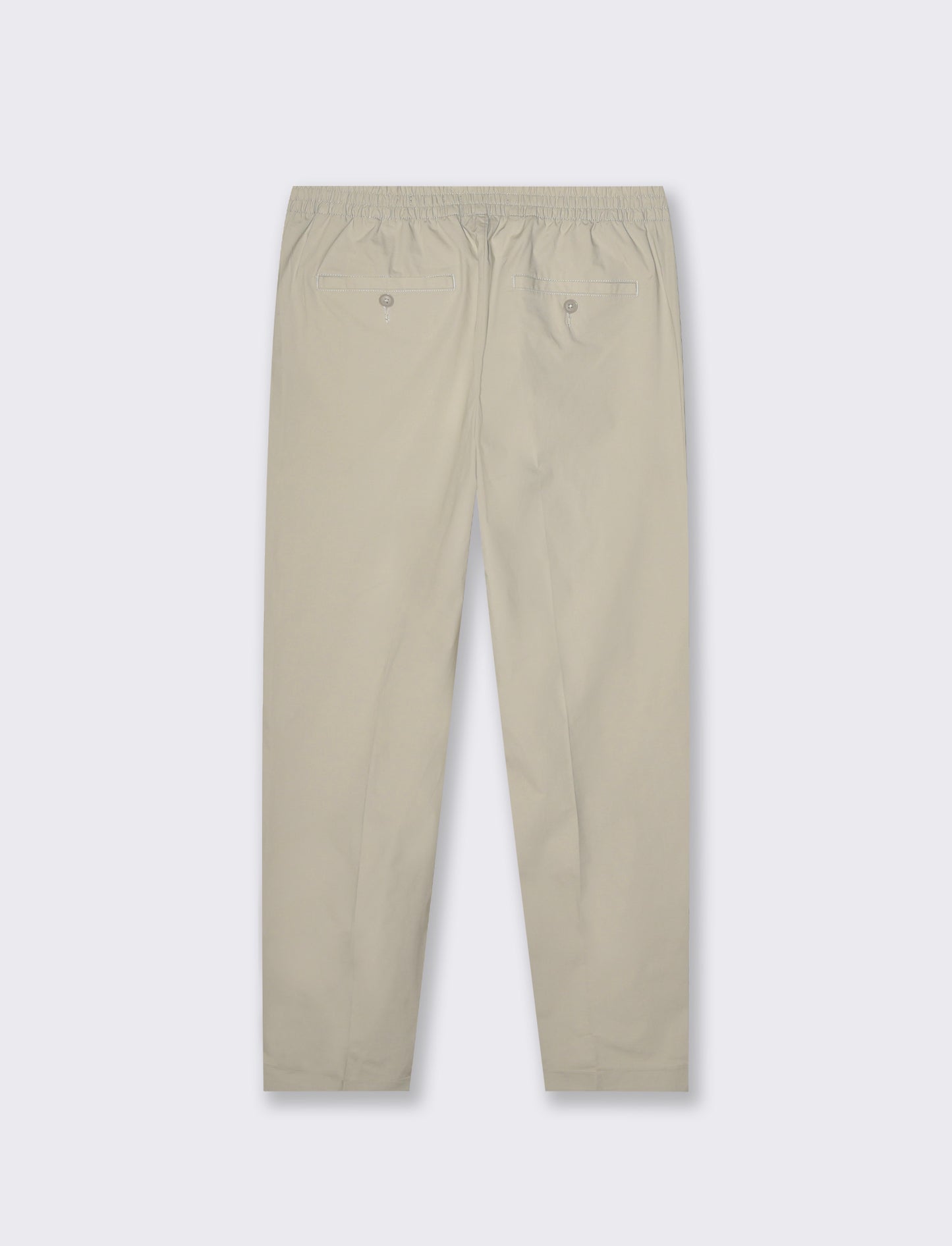Pantaloni chino jogger in popelin stretch da uomo - Sabbia