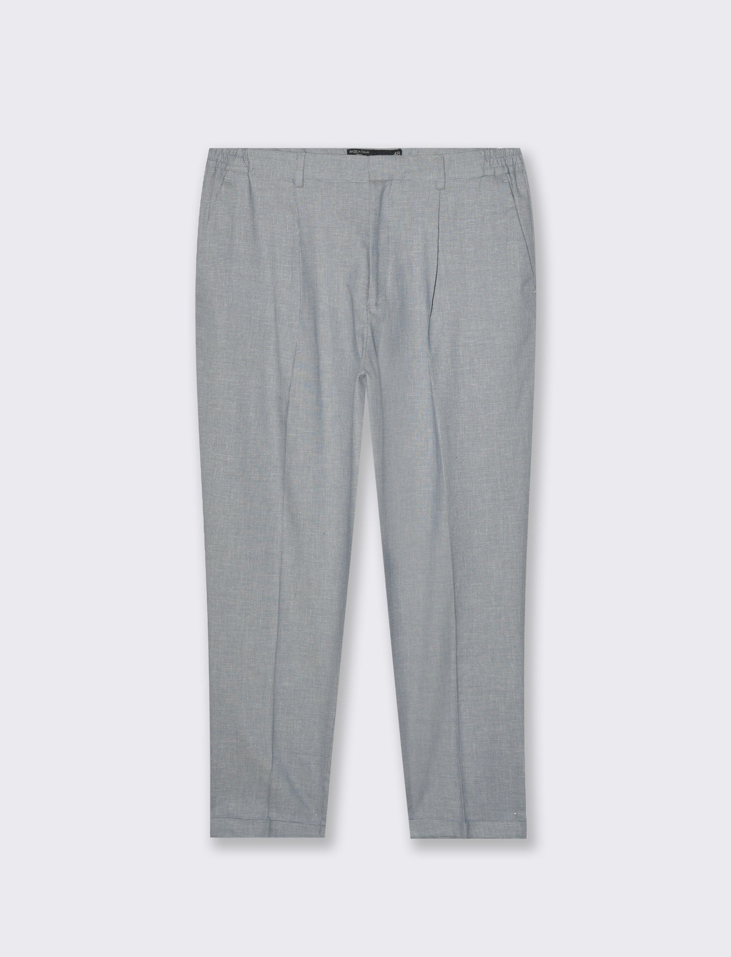 Pantaloni chino in popelin stretch da uomo - Blu