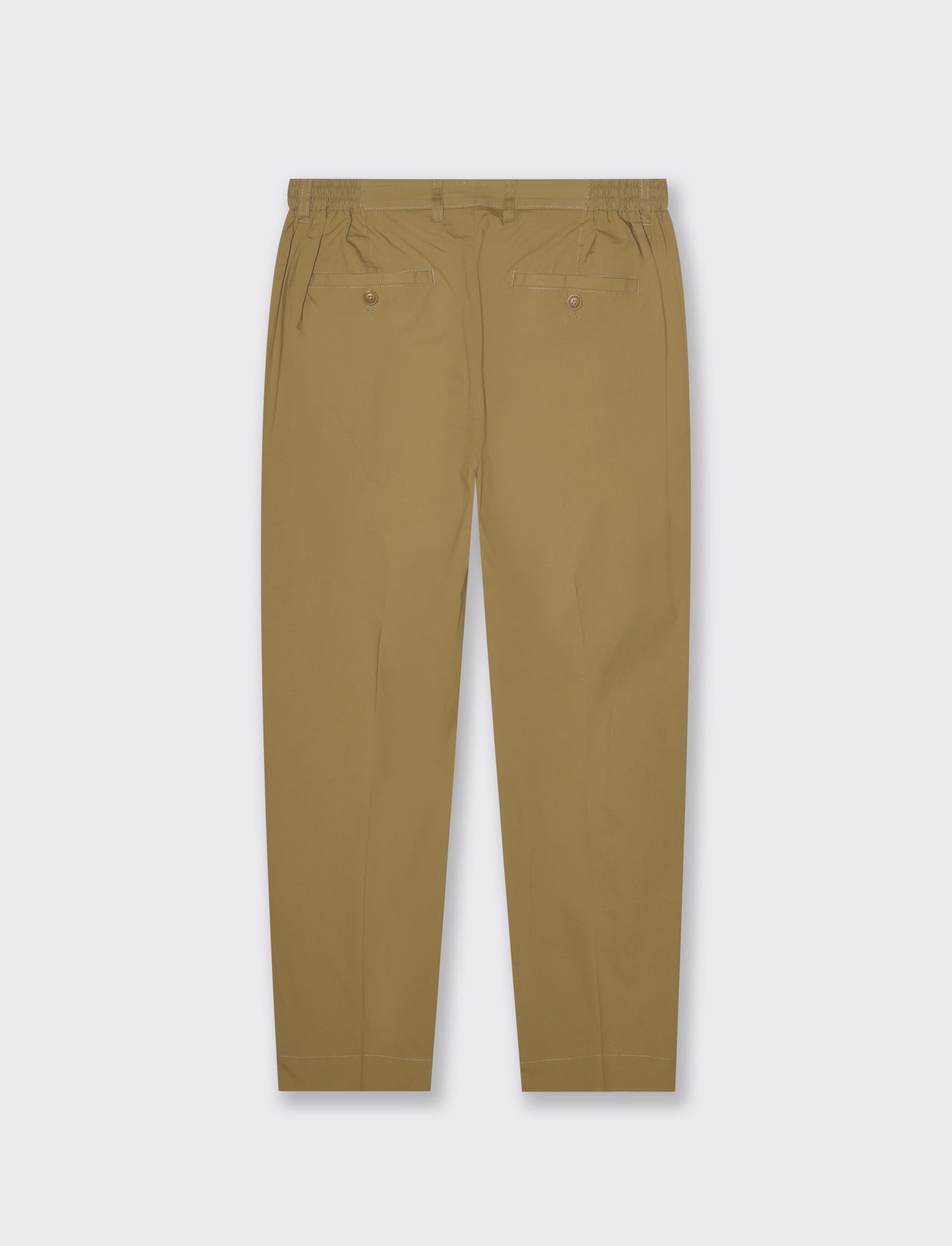 Pantaloni chino in popelin stretch da uomo - Beige