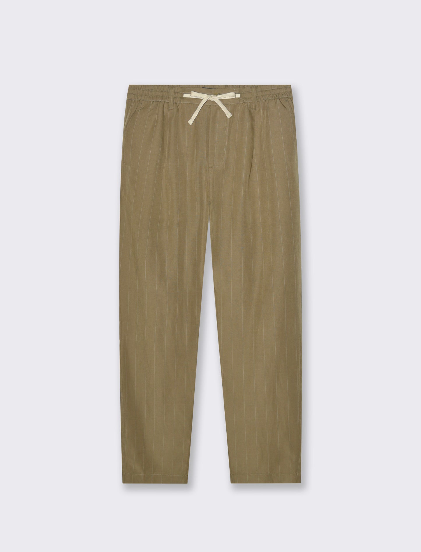 Pantaloni chino joggera righe da uomo - Verde salvia