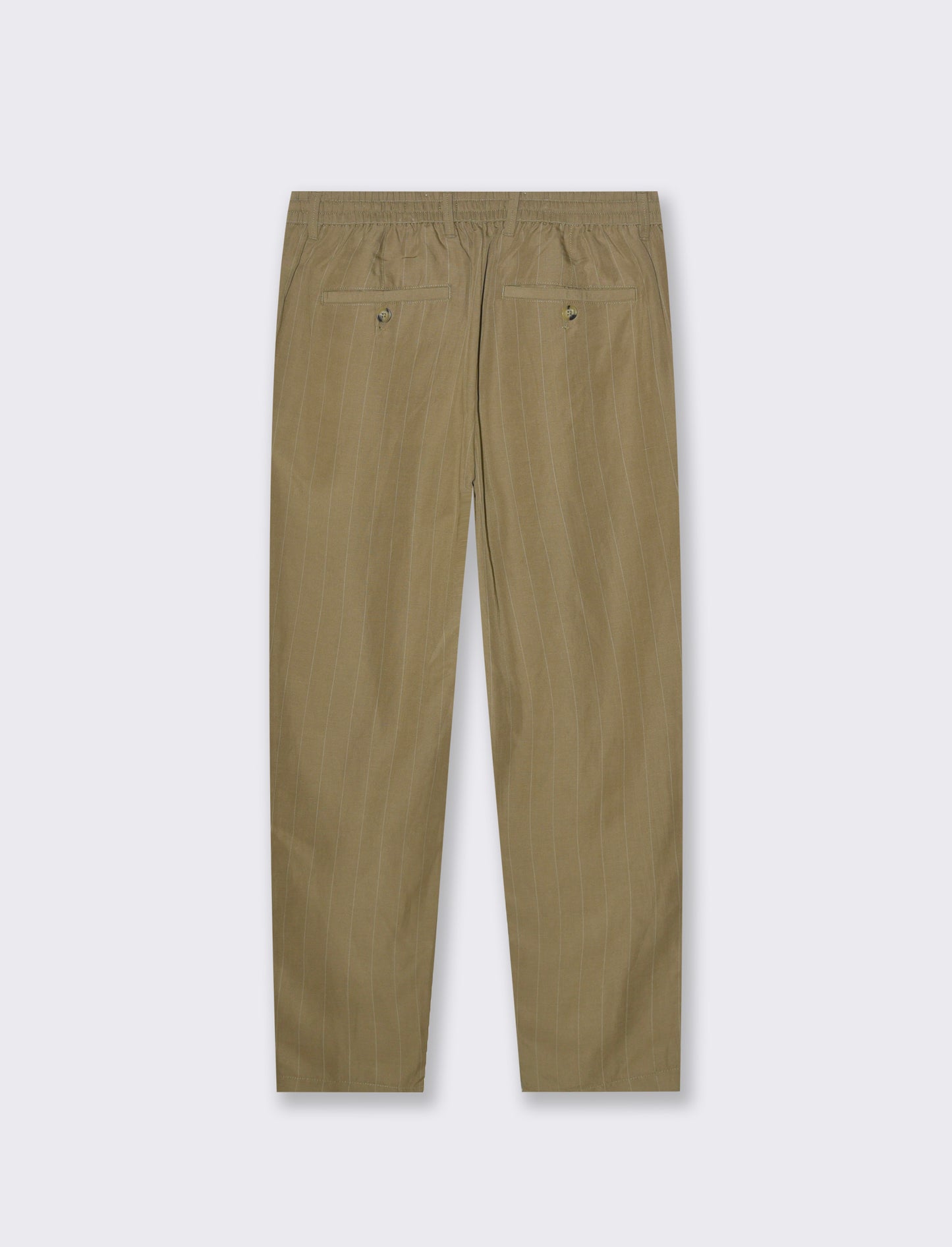 Pantaloni chino joggera righe da uomo - Verde salvia
