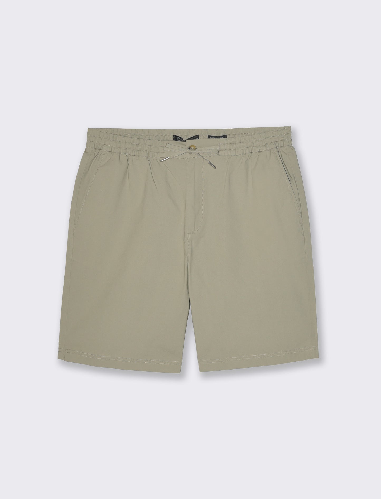 Bermuda chino cotone elasticizzato da uomo - Verde salvia