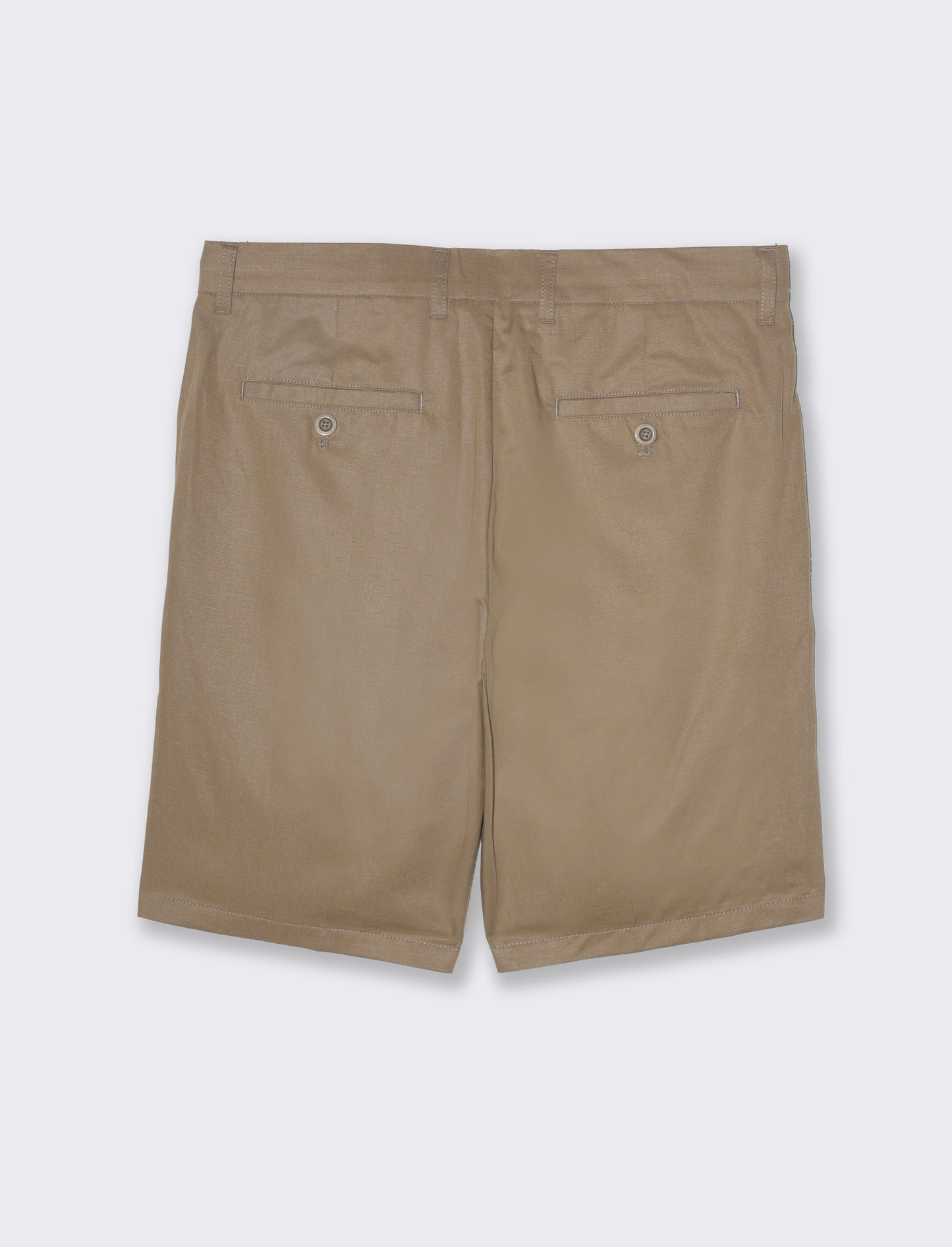 Bermuda chino relaxed fit in misto lino da uomo - Grigio tortora