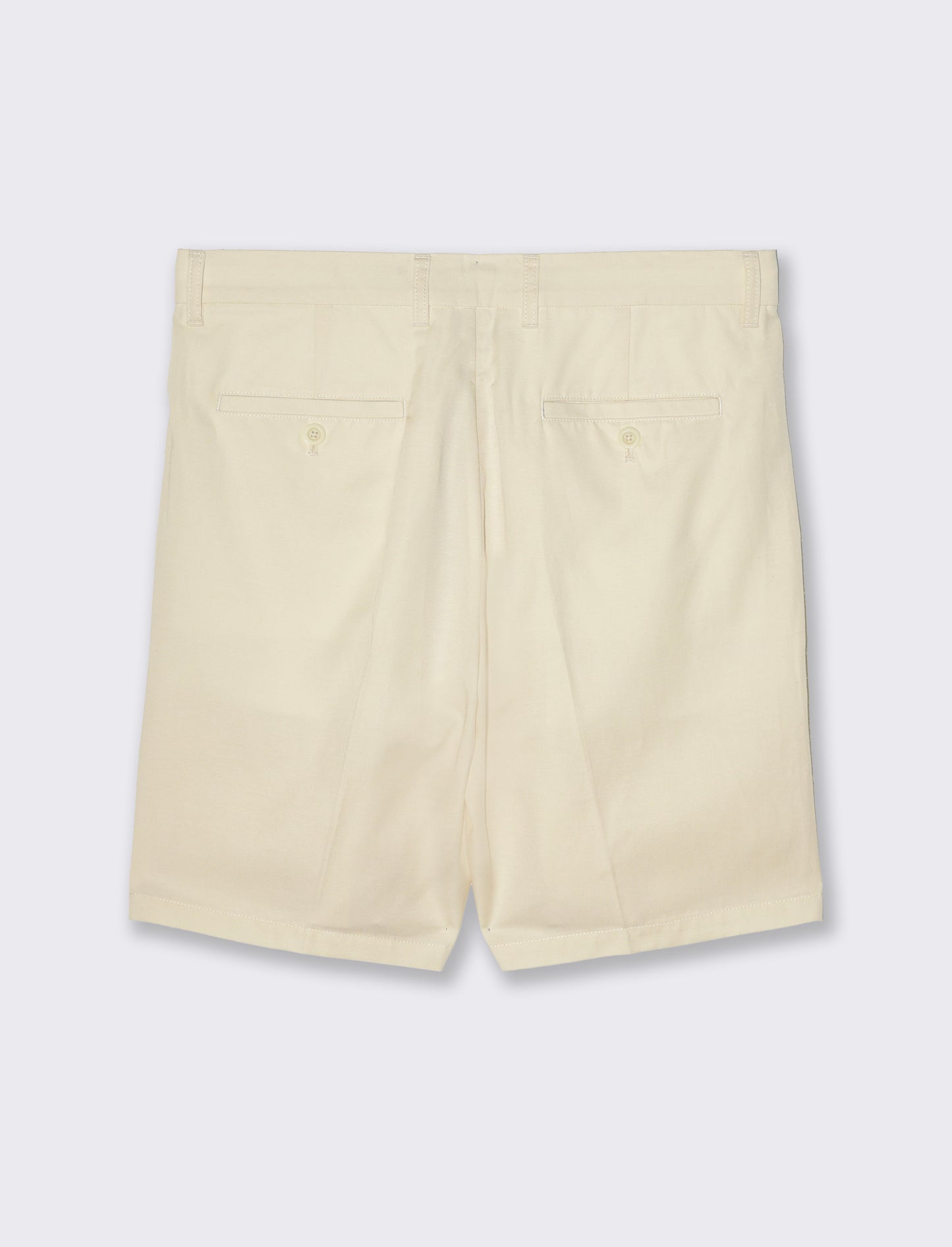 Bermuda chino relaxed fit in misto lino da uomo - Beige ecru