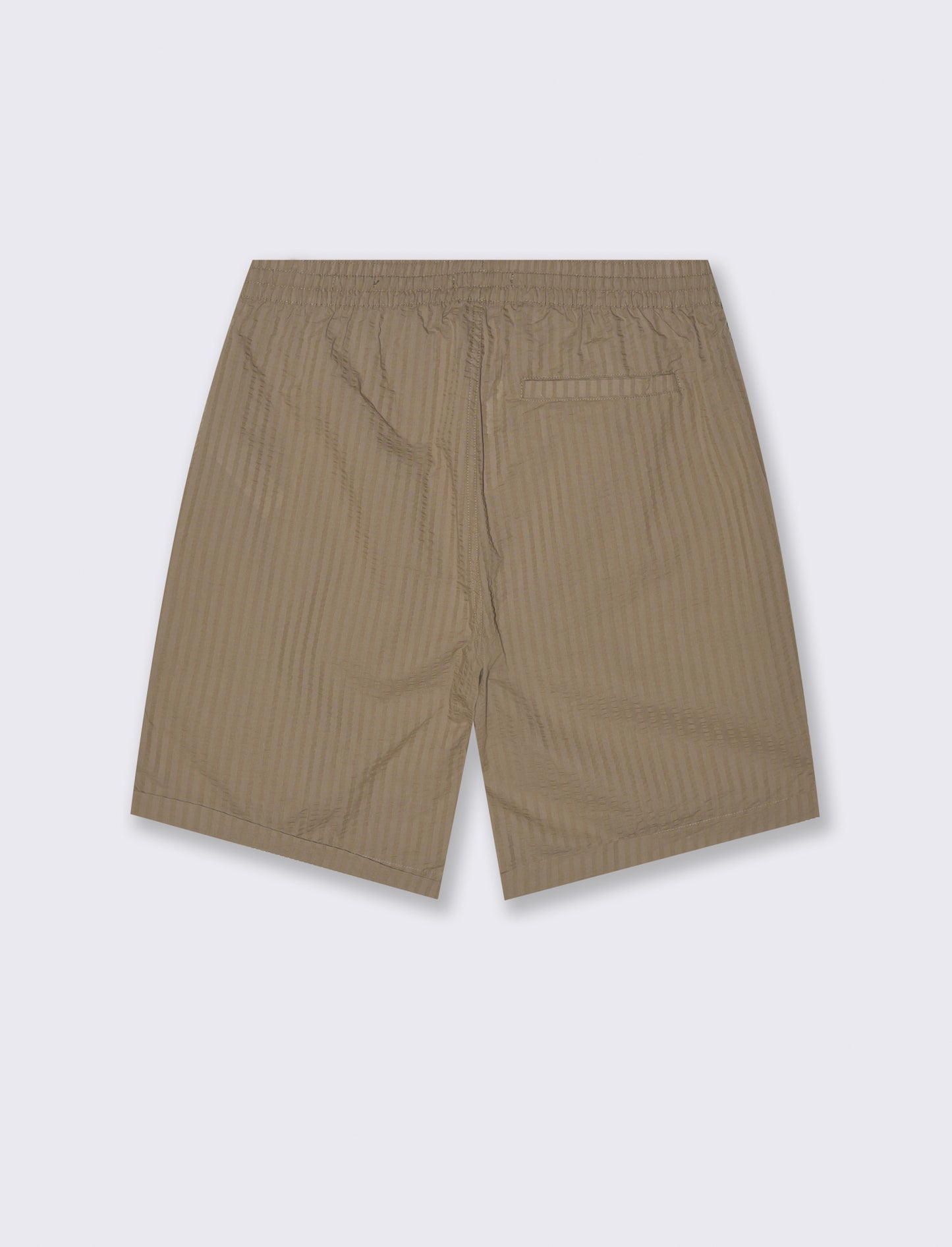 Bermuda jogger in seersucker da uomo - Grigio tortora