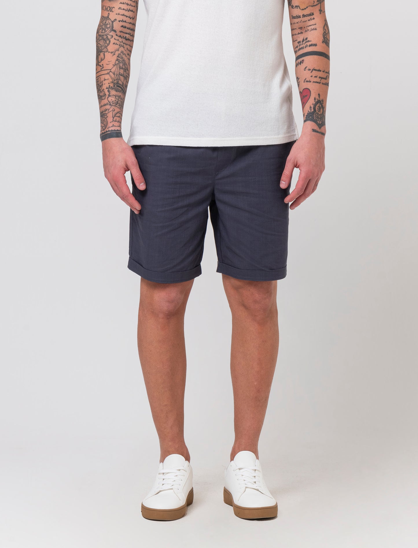 Bermuda jogger tessuto slub da uomo - Avion