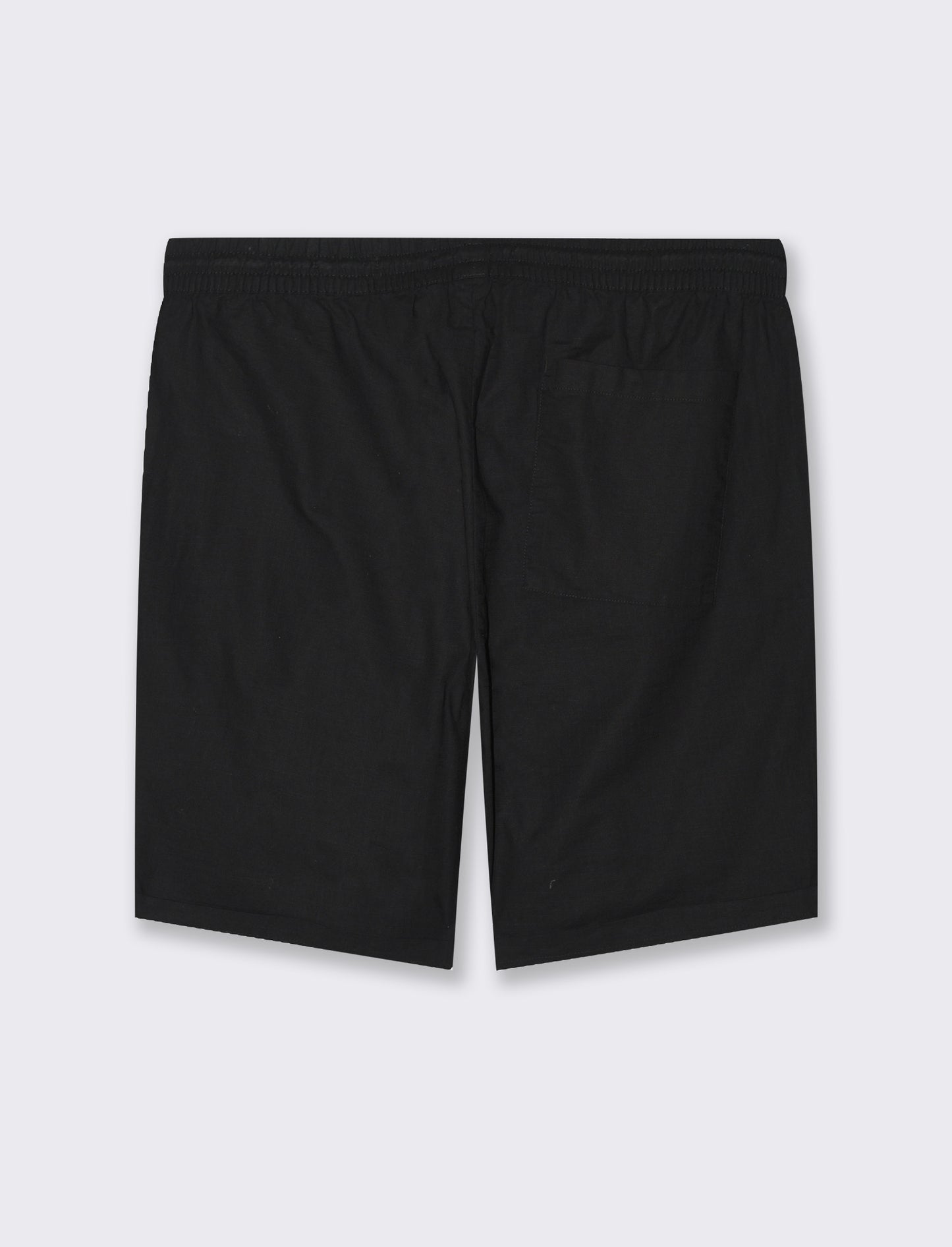 Bermuda jogger tessuto slub da uomo - Nero