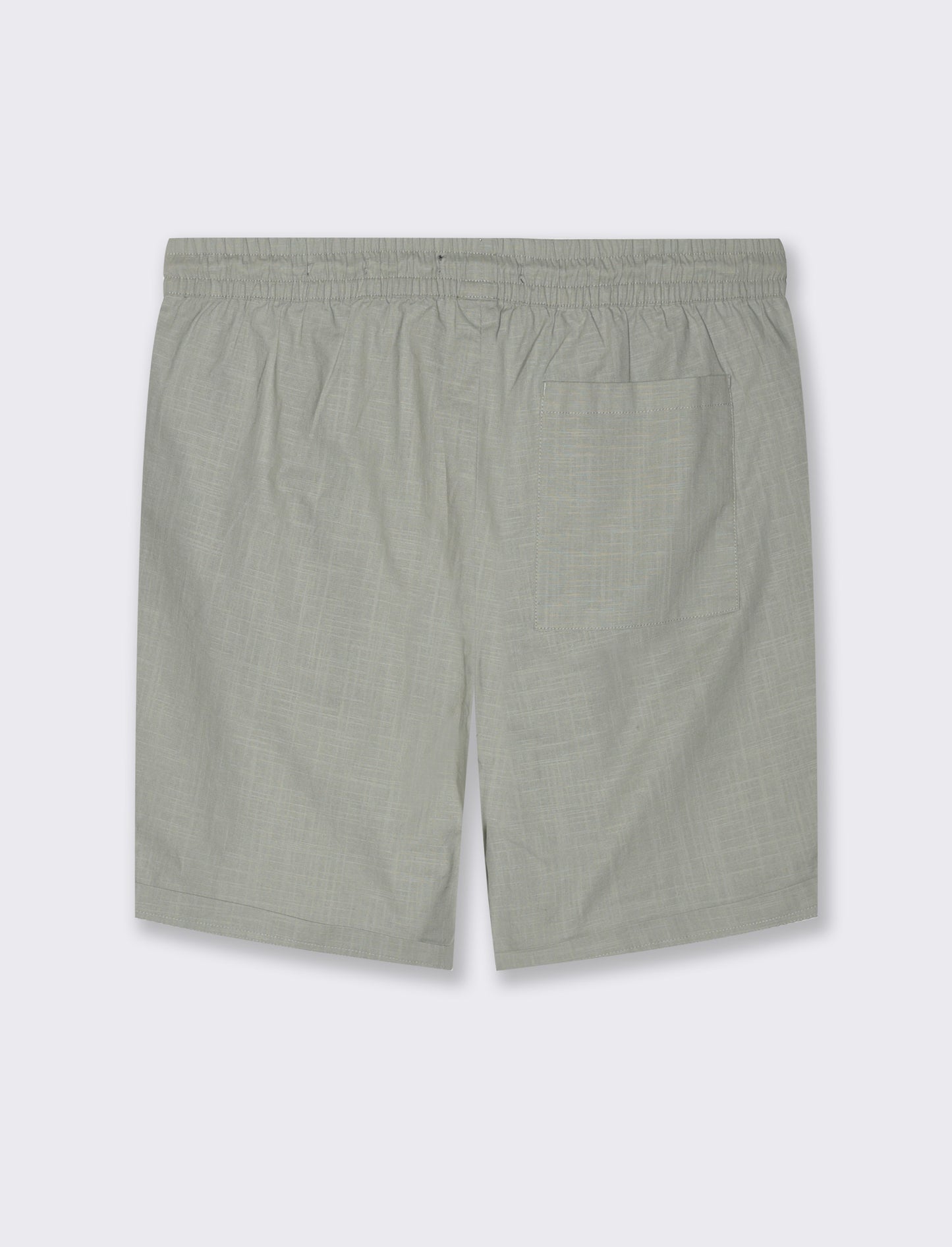 Bermuda jogger tessuto slub da uomo - Verde