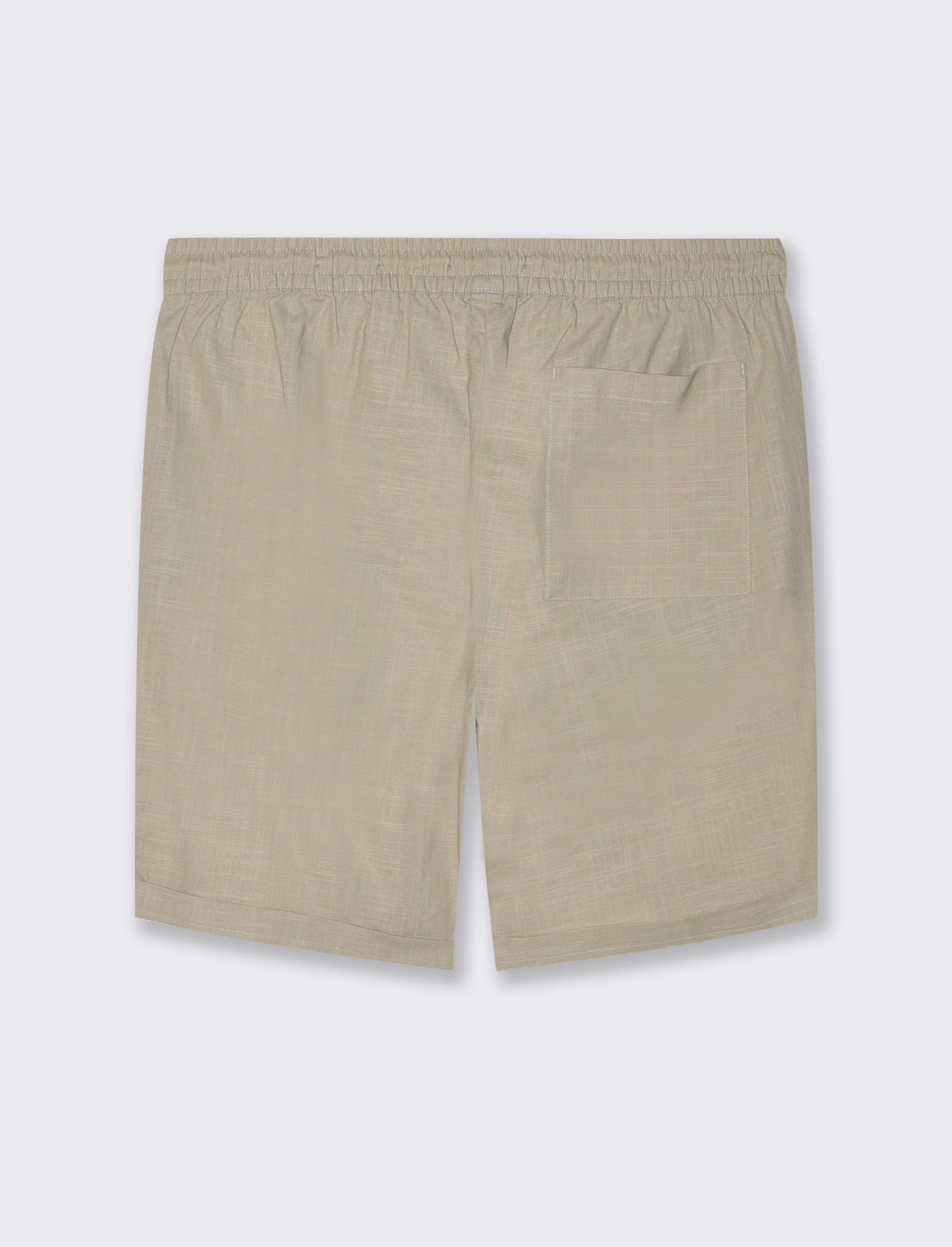 Bermuda jogger tessuto slub da uomo - Beige