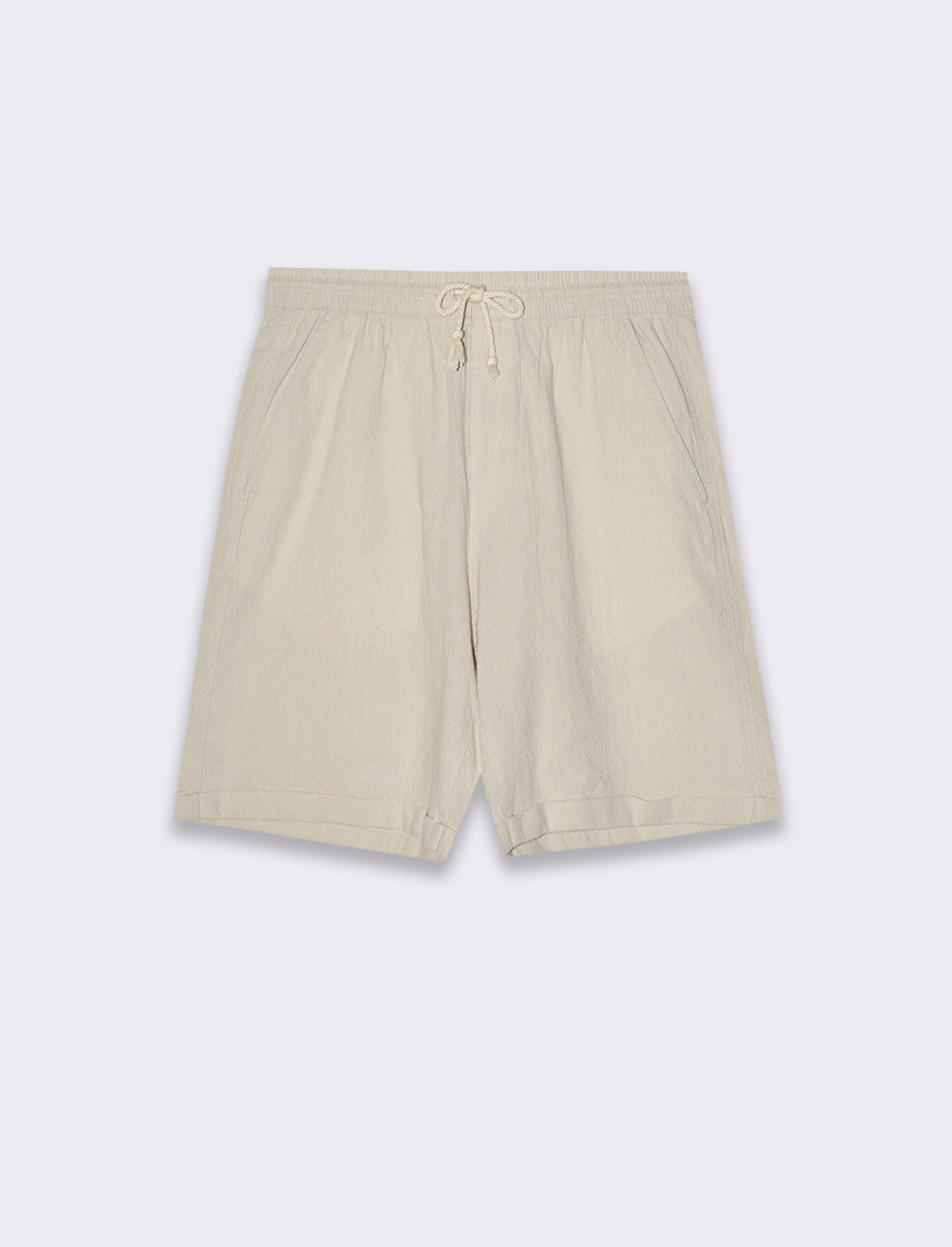 Bermuda jogger tessuto goffrato da uomo - Grigio ghiaccio