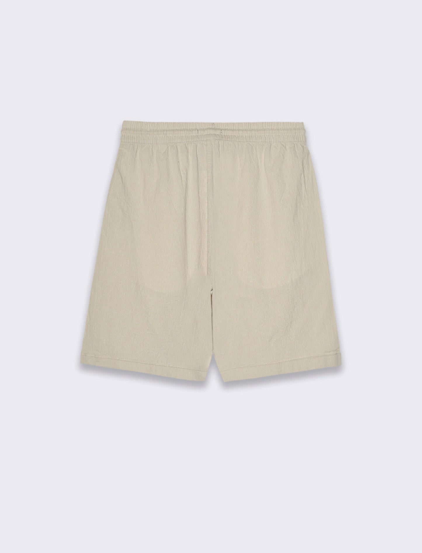 Bermuda jogger tessuto goffrato da uomo - Grigio ghiaccio