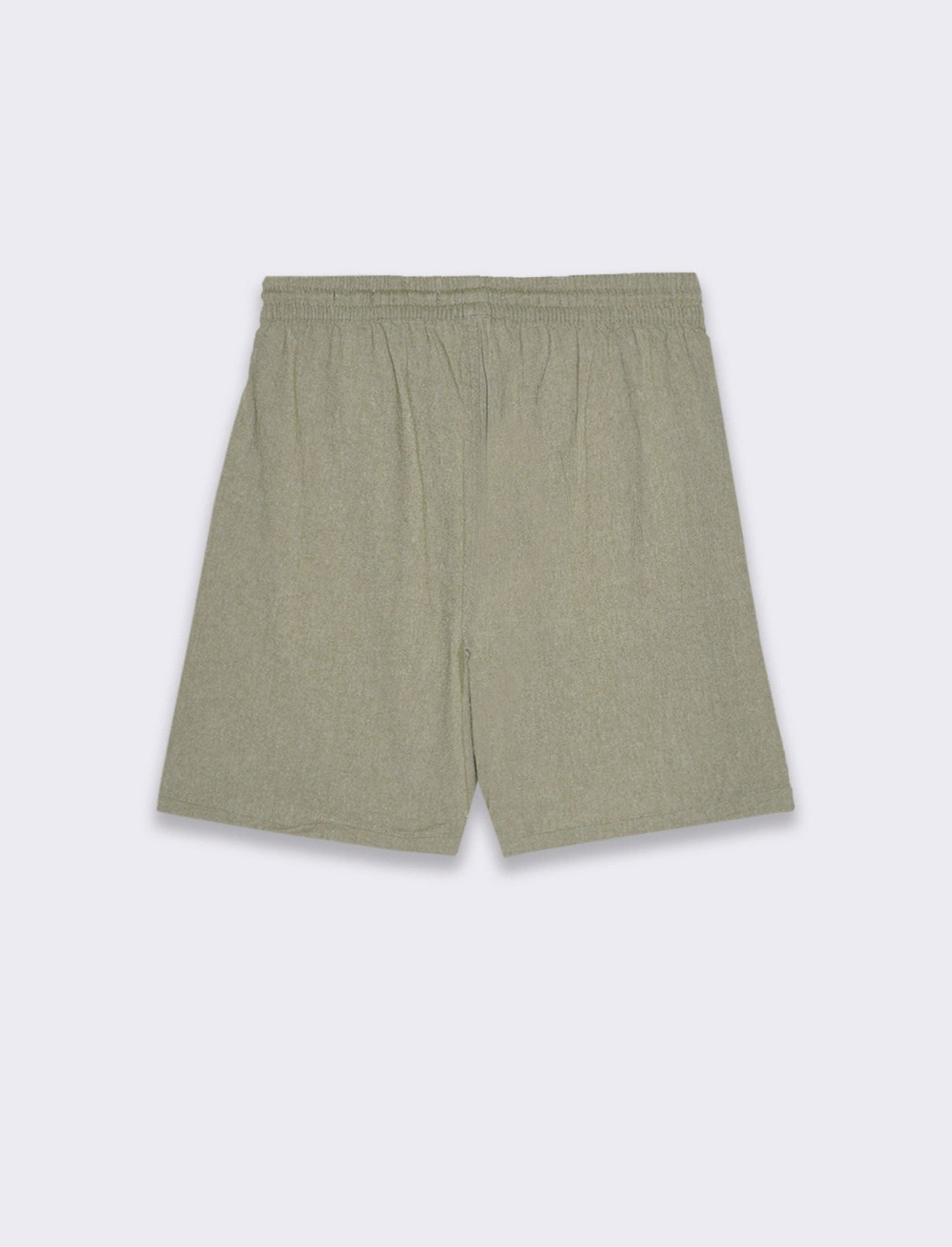 Bermuda jogger tessuto goffrato da uomo - Verde oliva