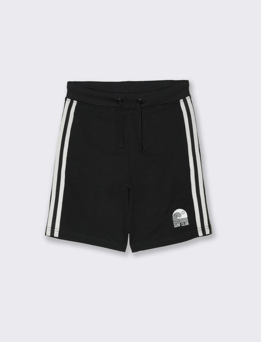 Bermuda in felpa sporty da bambino - Nero