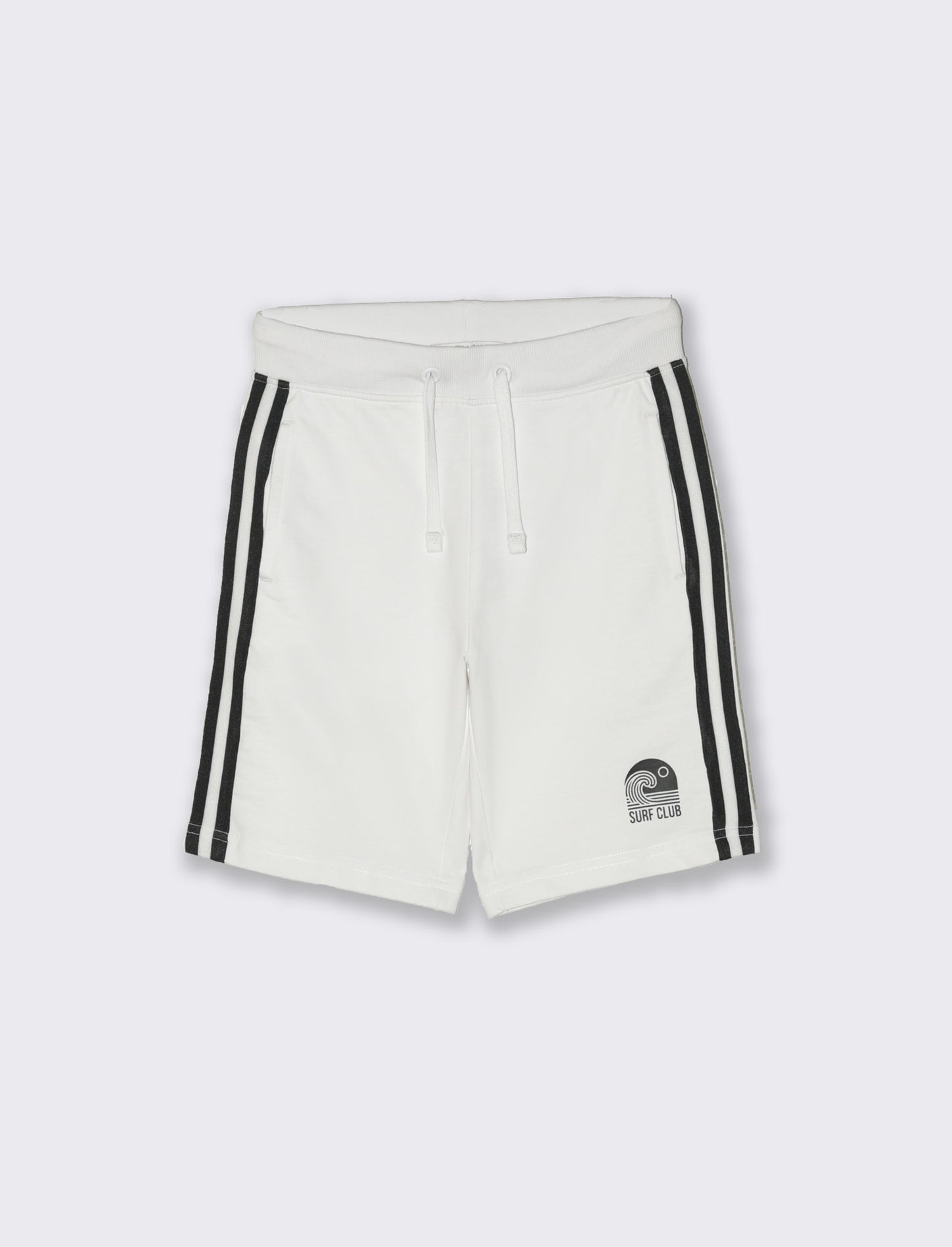 Bermuda in felpa sporty da bambino - Bianco