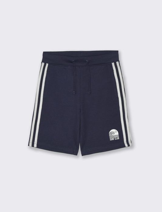 Bermuda in felpa sporty da bambino - Blu