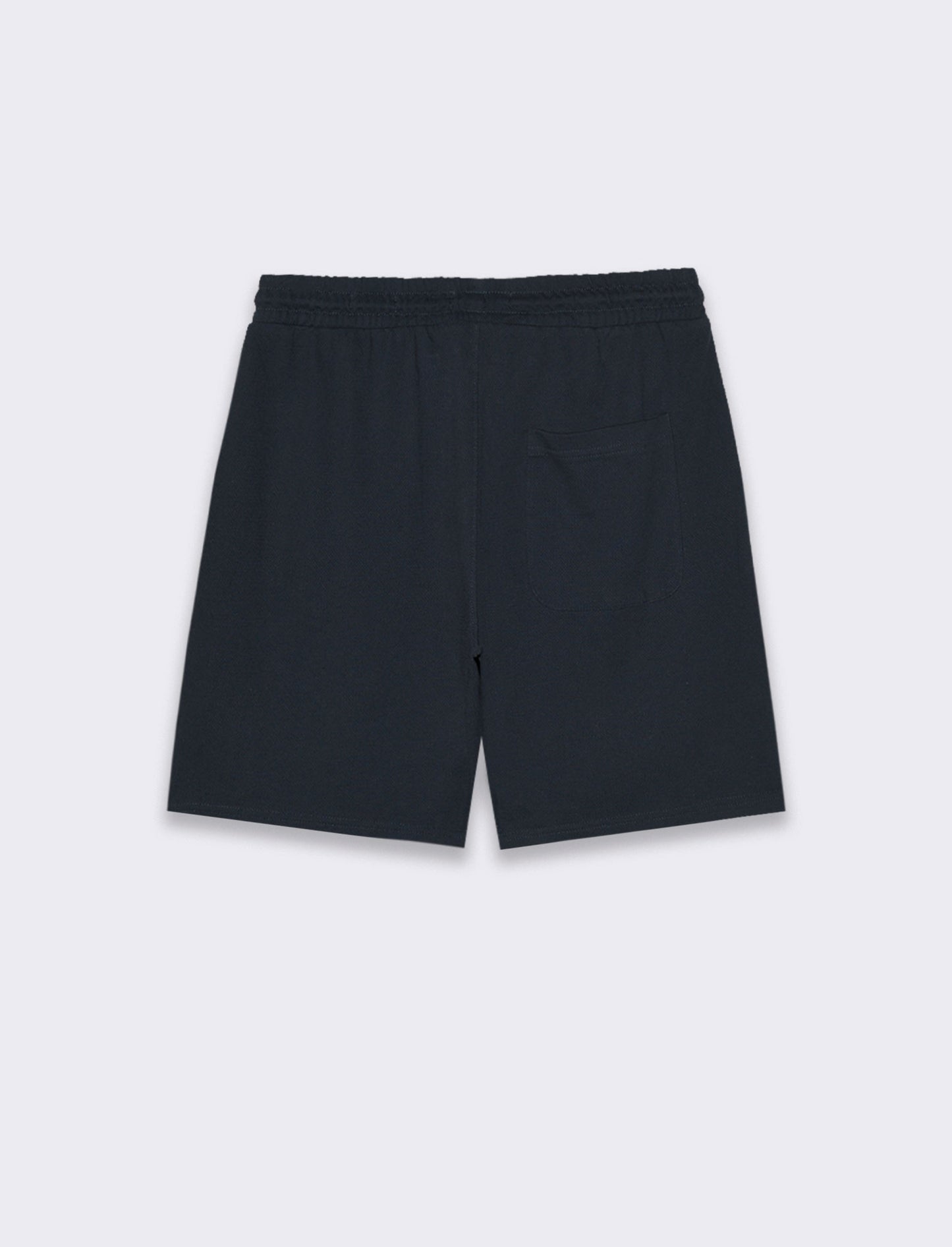 Bermuda jogger in piquet di cotone da uomo - Blu