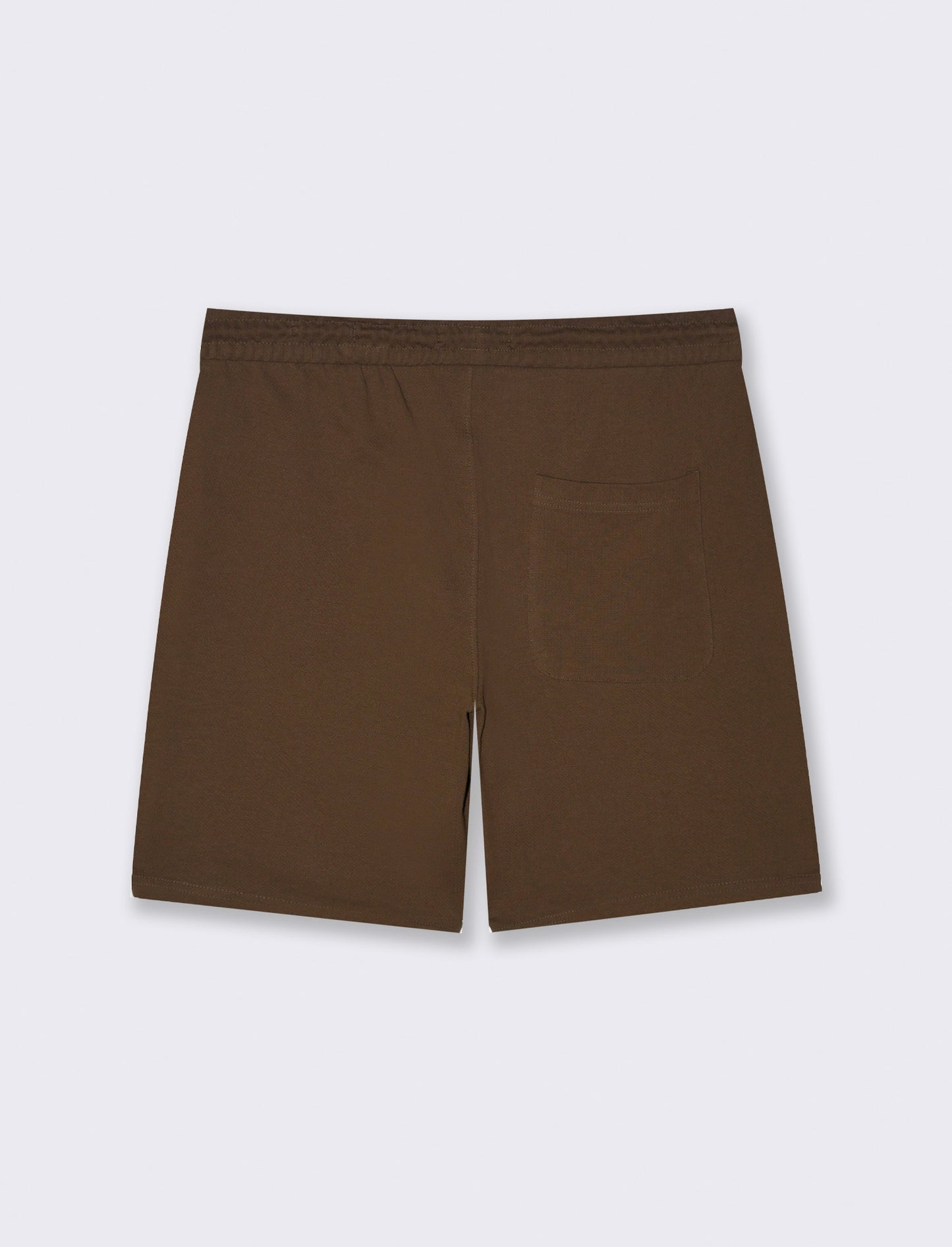 Bermuda jogger in piquet di cotone da uomo - Moro