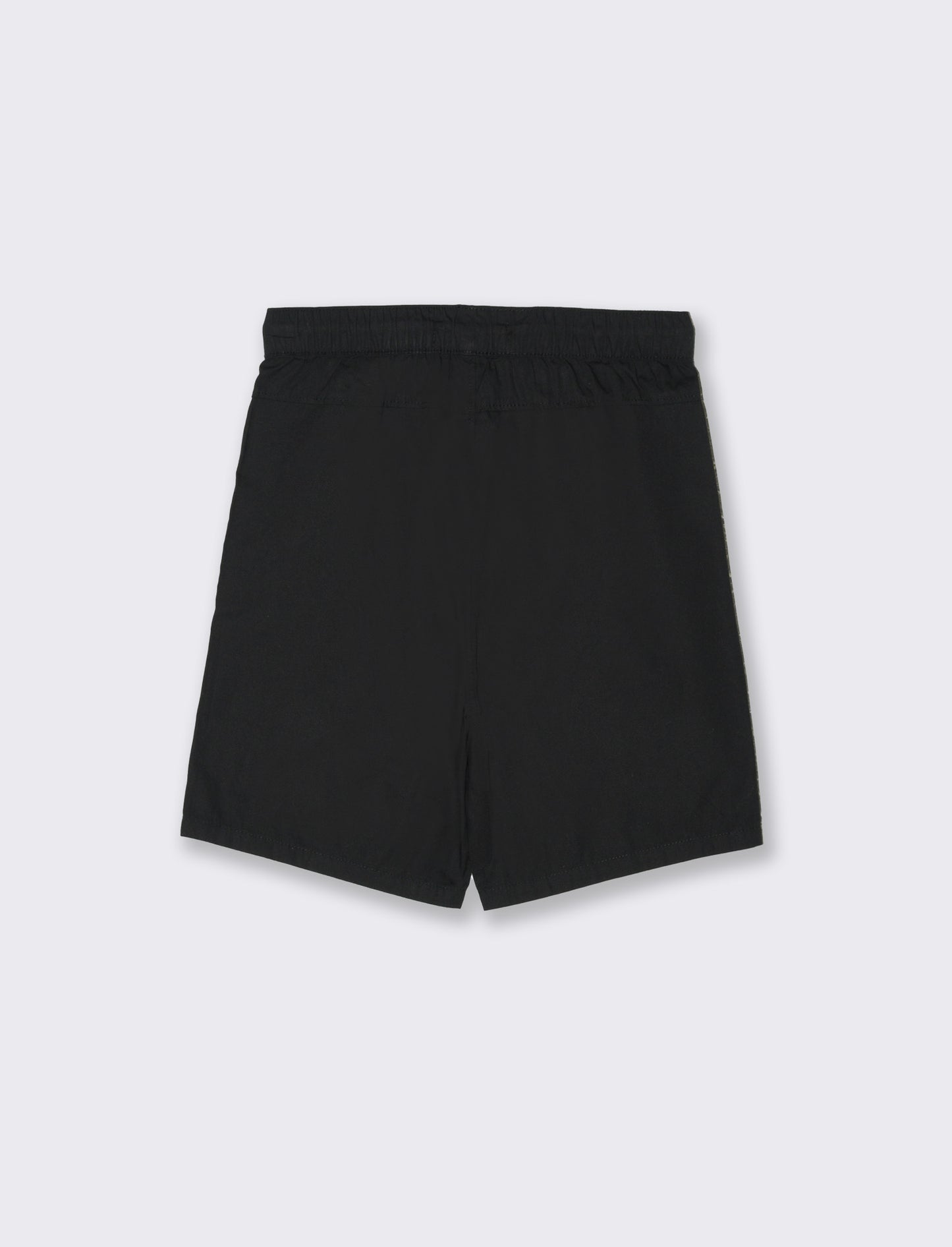 Bermuda in cotone tinta unita da bambino - Nero