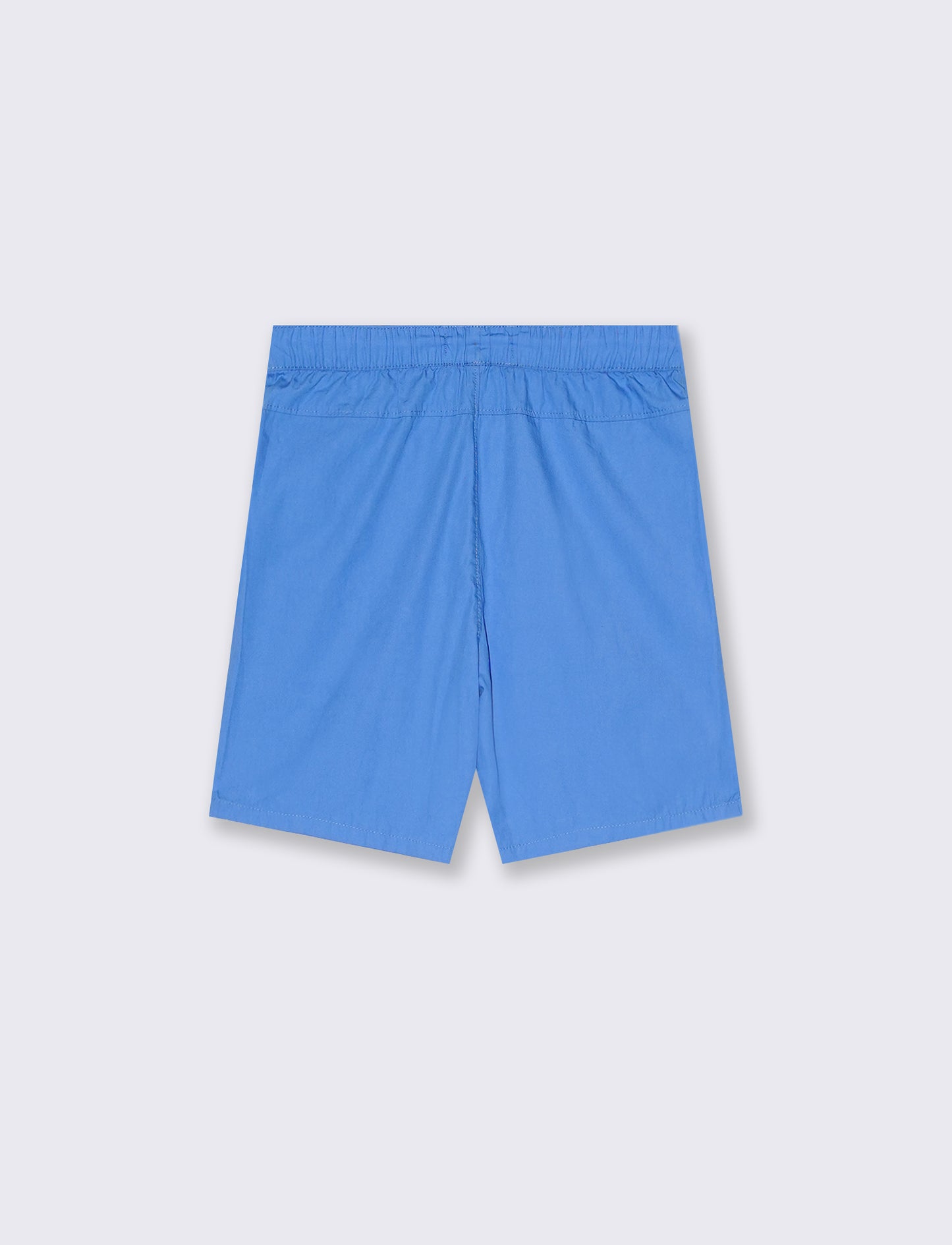 Bermuda in cotone tinta unita da bambino - Blu cobalto