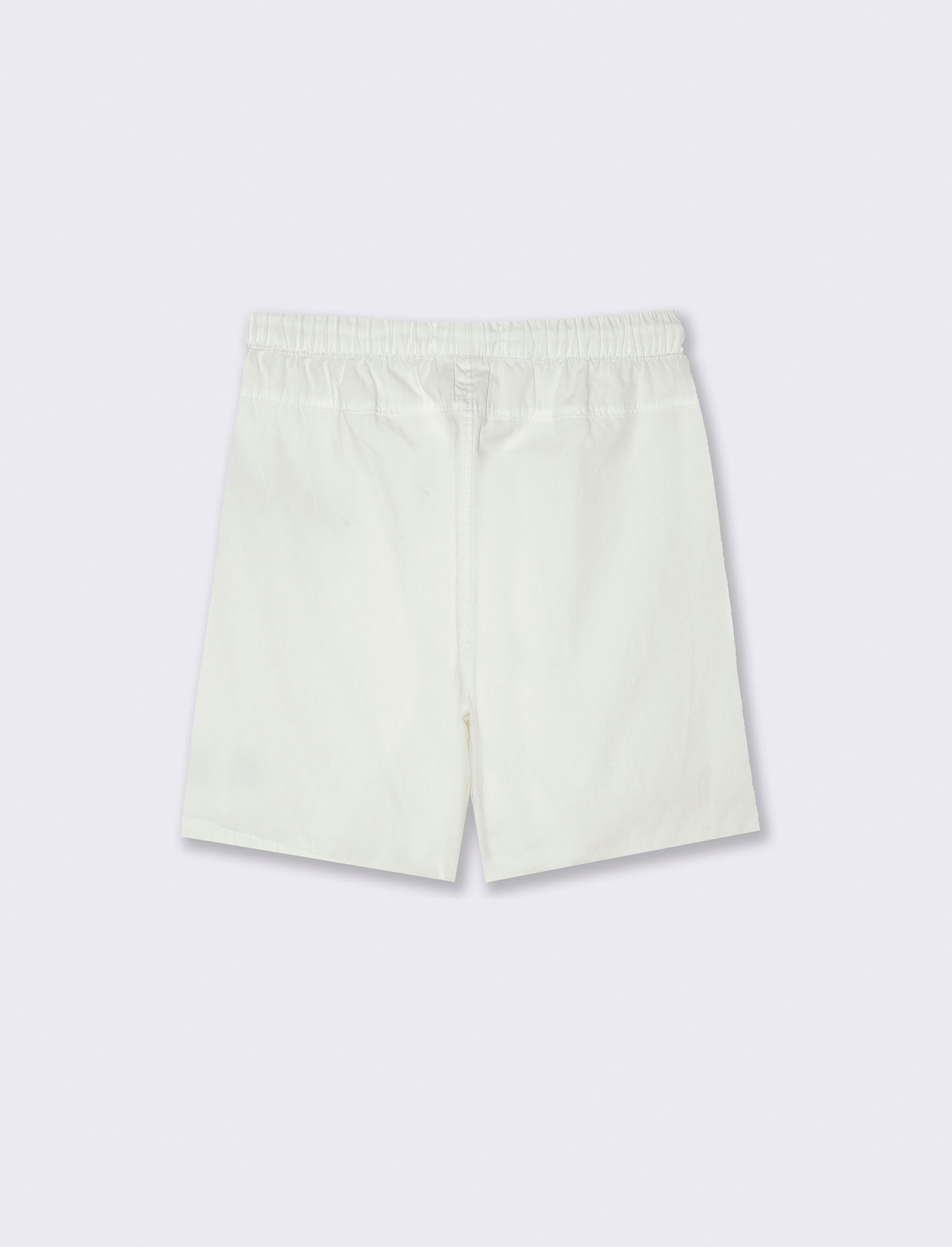 Bermuda in cotone tinta unita da bambino - Bianco