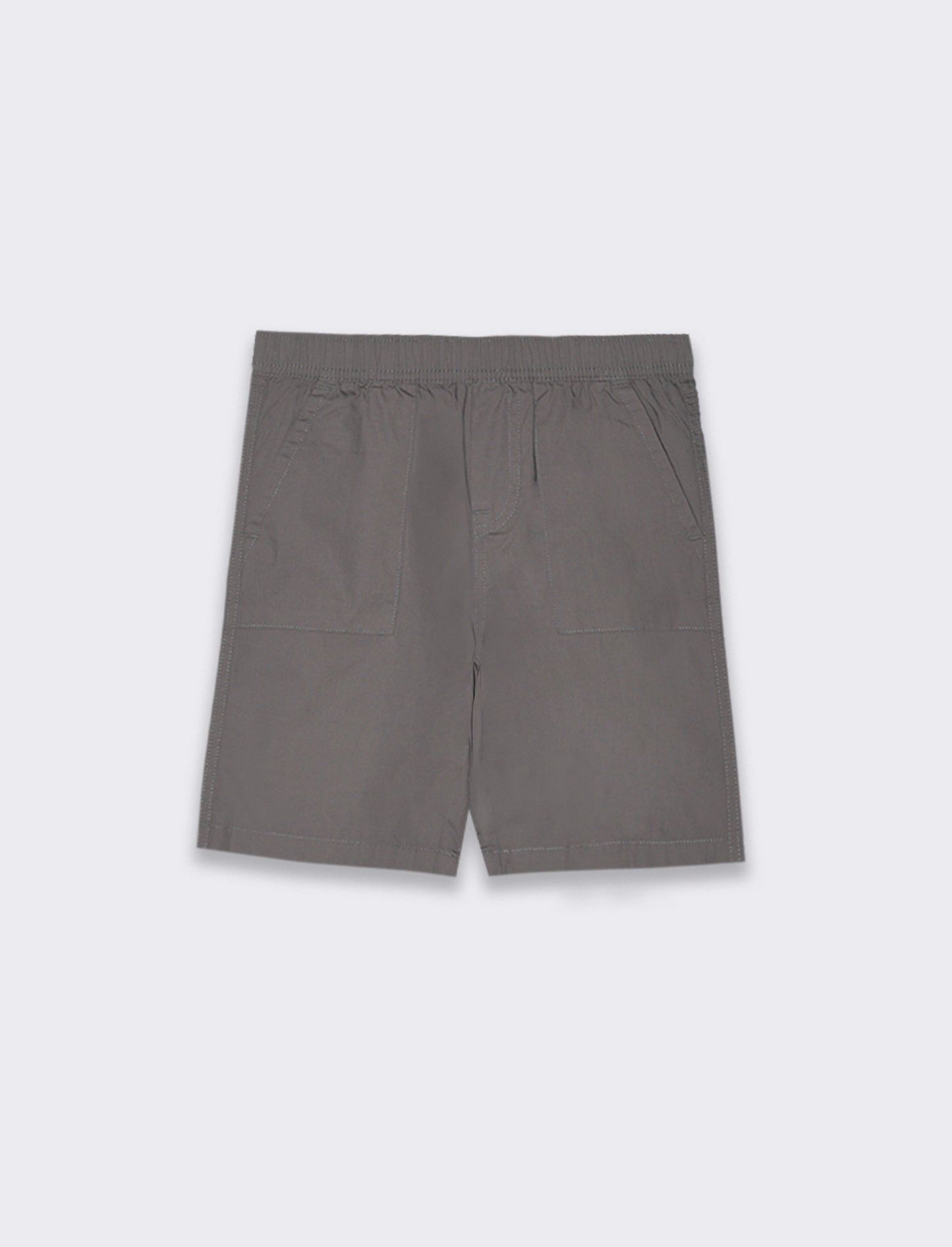 Bermuda in cotone con tagli da bambino - Grigio piombo