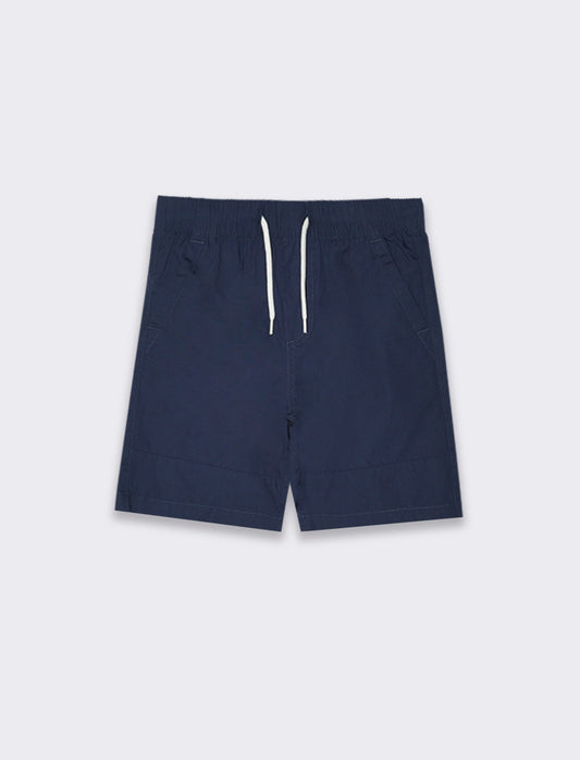Bermuda in cotone con tagli da bambino - Blu