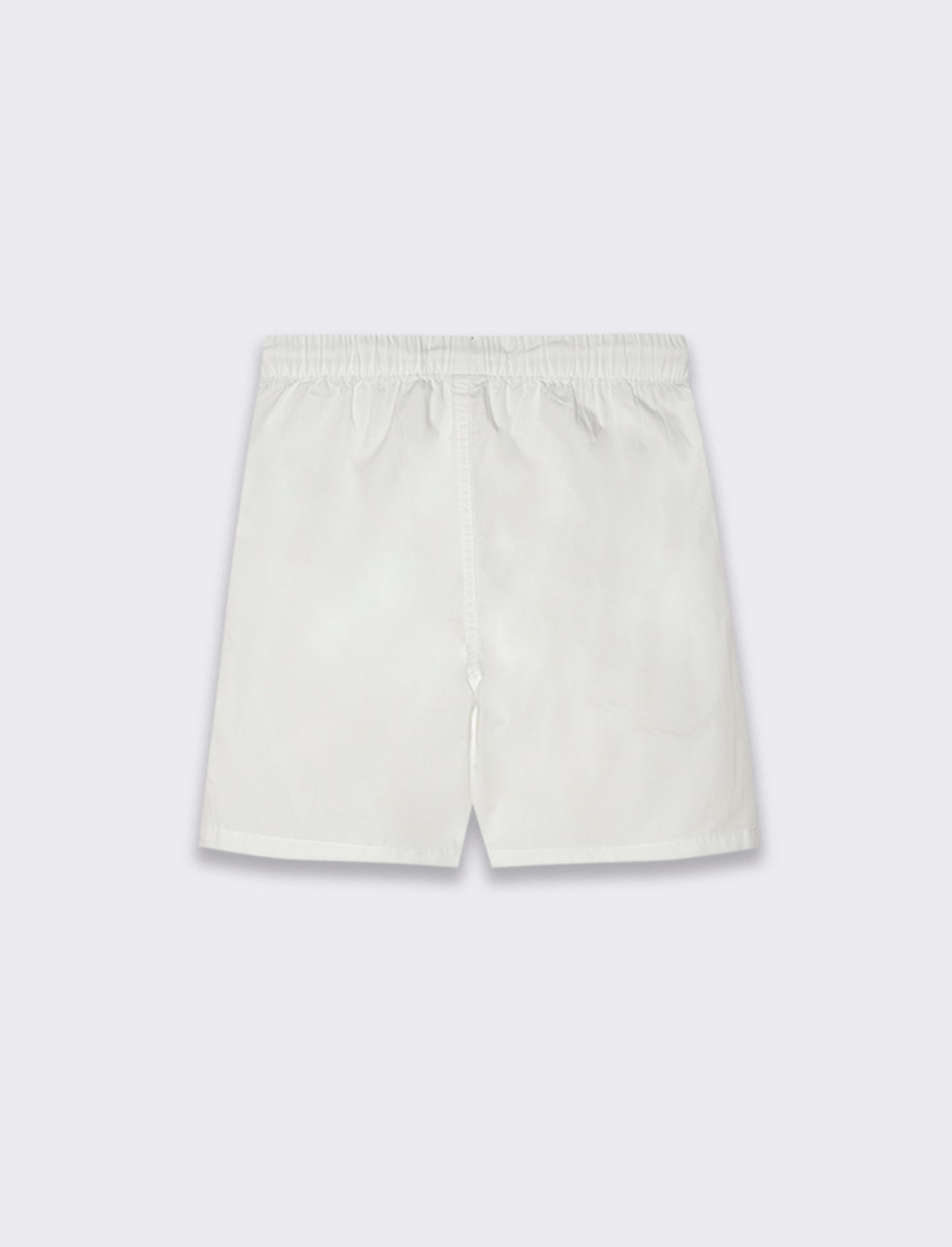 Bermuda in cotone con tagli da bambino - Bianco