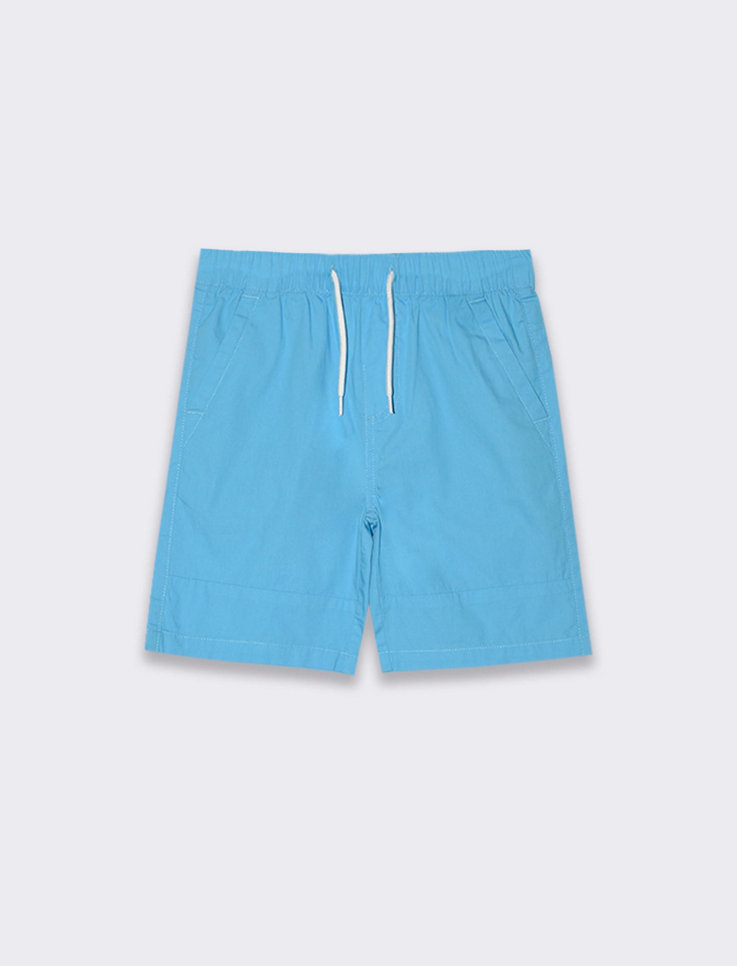 Bermuda in cotone con tagli da bambino - Turchese
