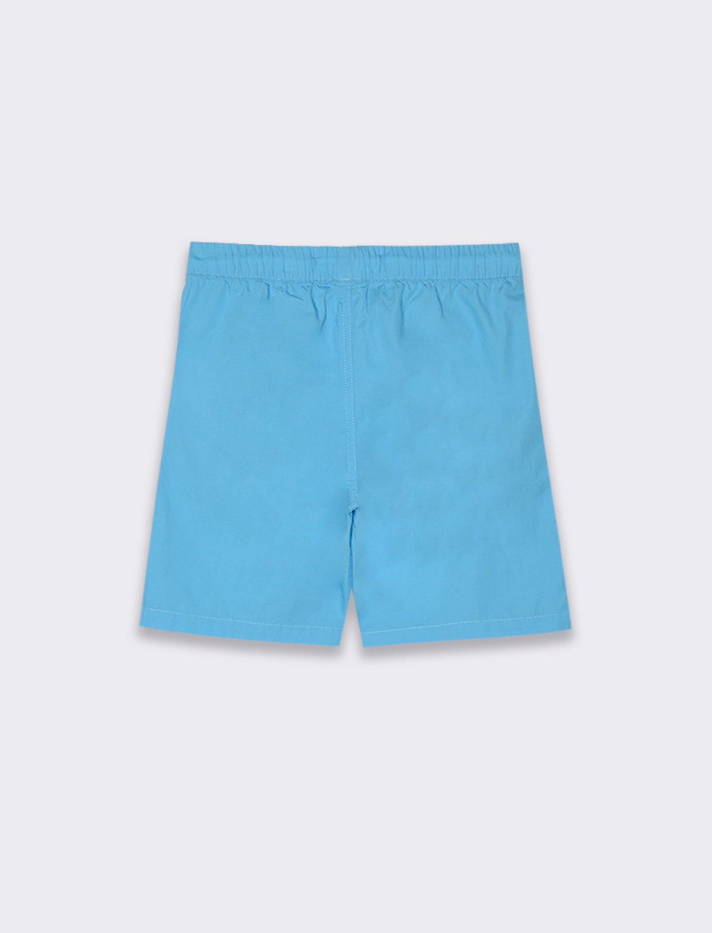 Bermuda in cotone con tagli da bambino - Turchese