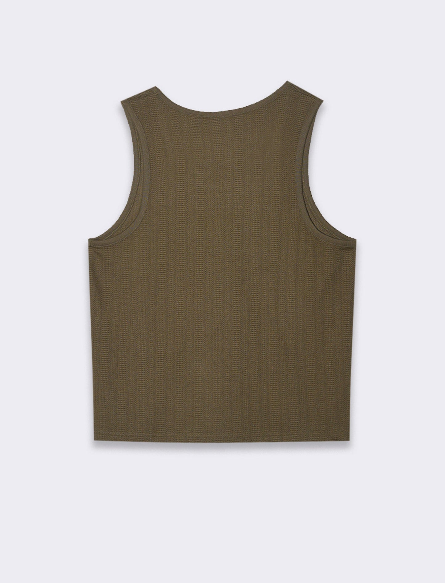 Man's jacquard knit fabric tank top - Green