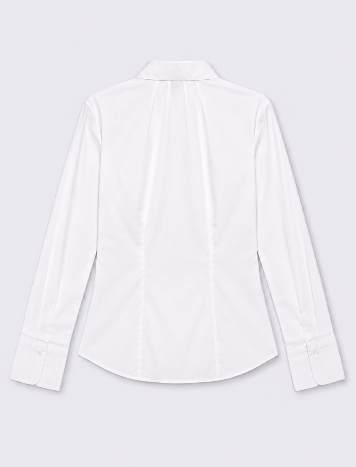 Camicia basic slim a manica lunga - Bianco