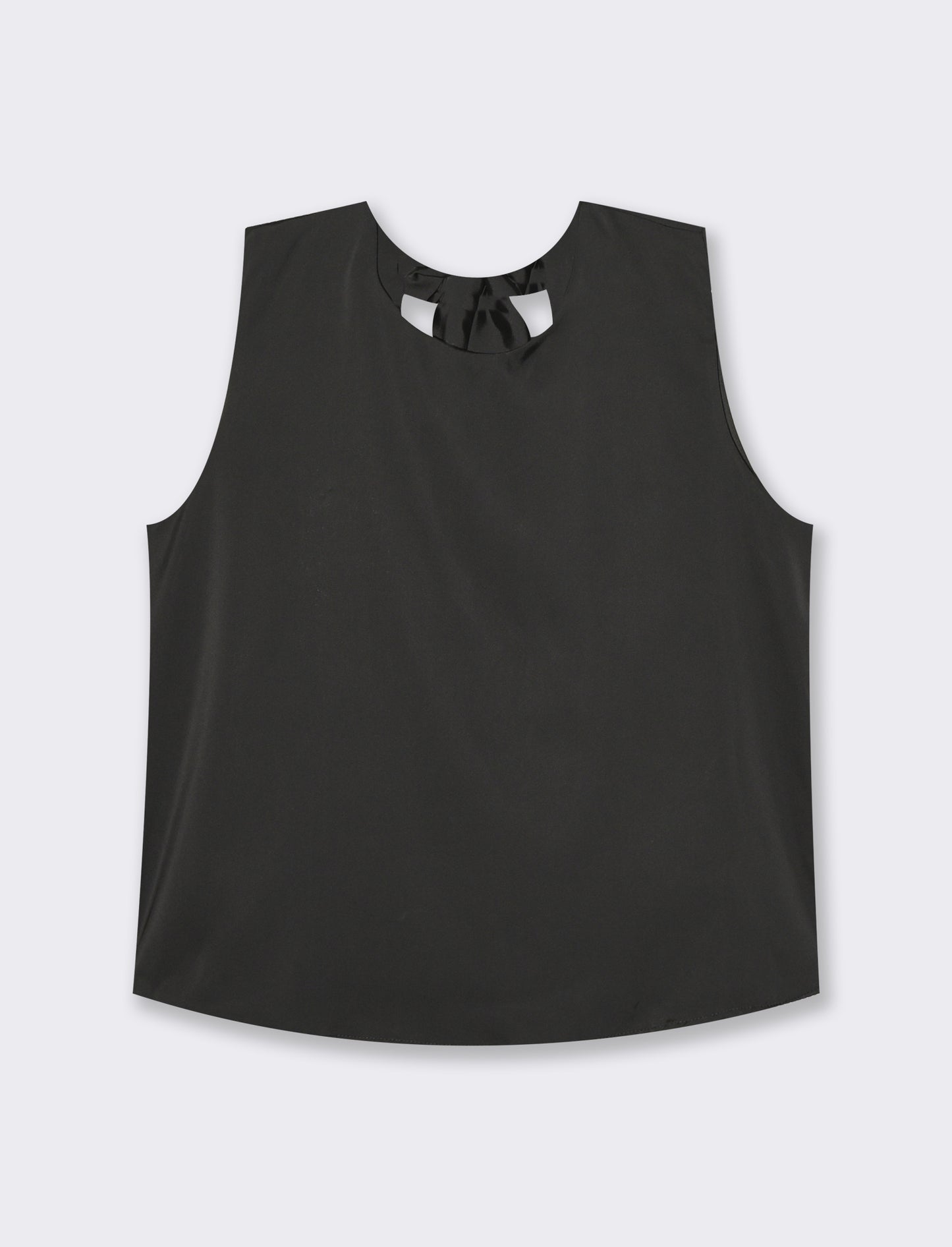 Women's Bow Detail Tank Top - Black