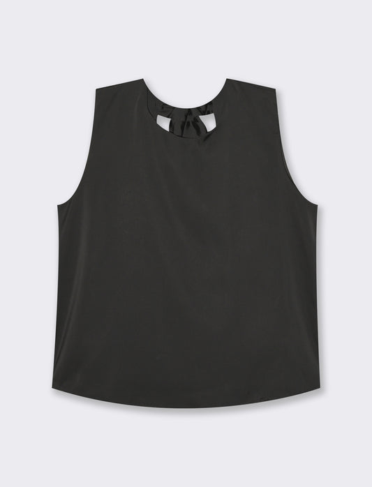 Women's Bow Detail Tank Top - Black