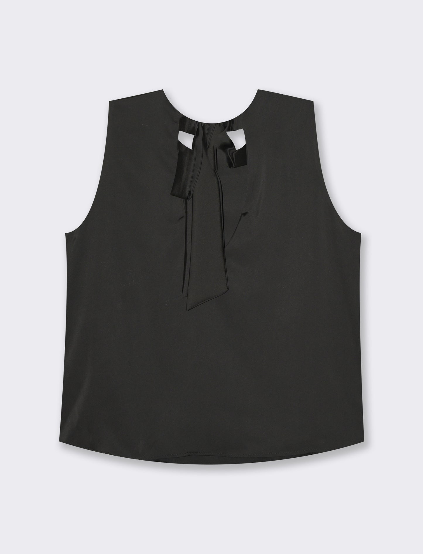 Women's Bow Detail Tank Top - Black