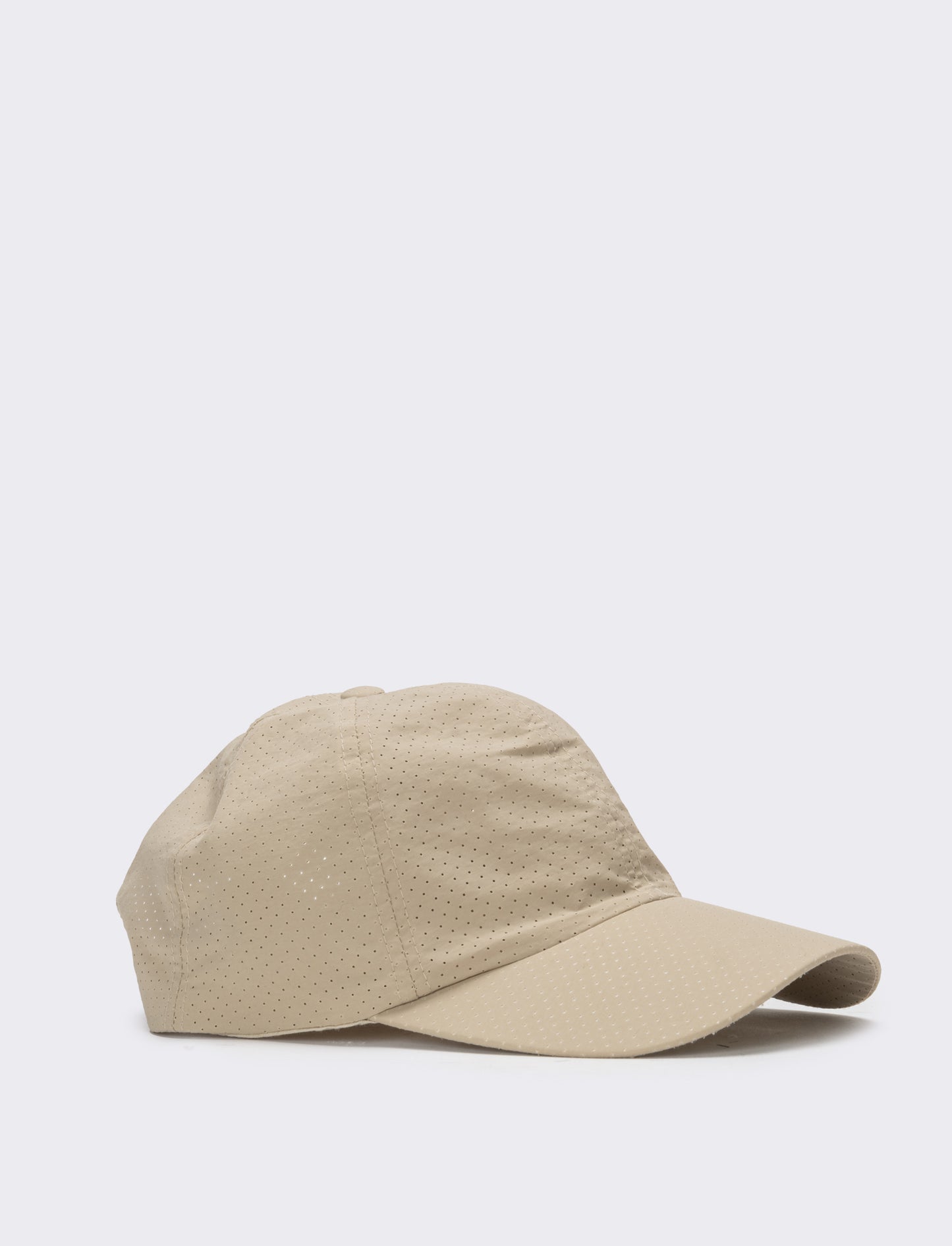 Cappello uomo baseball traforato in nylon - Beige