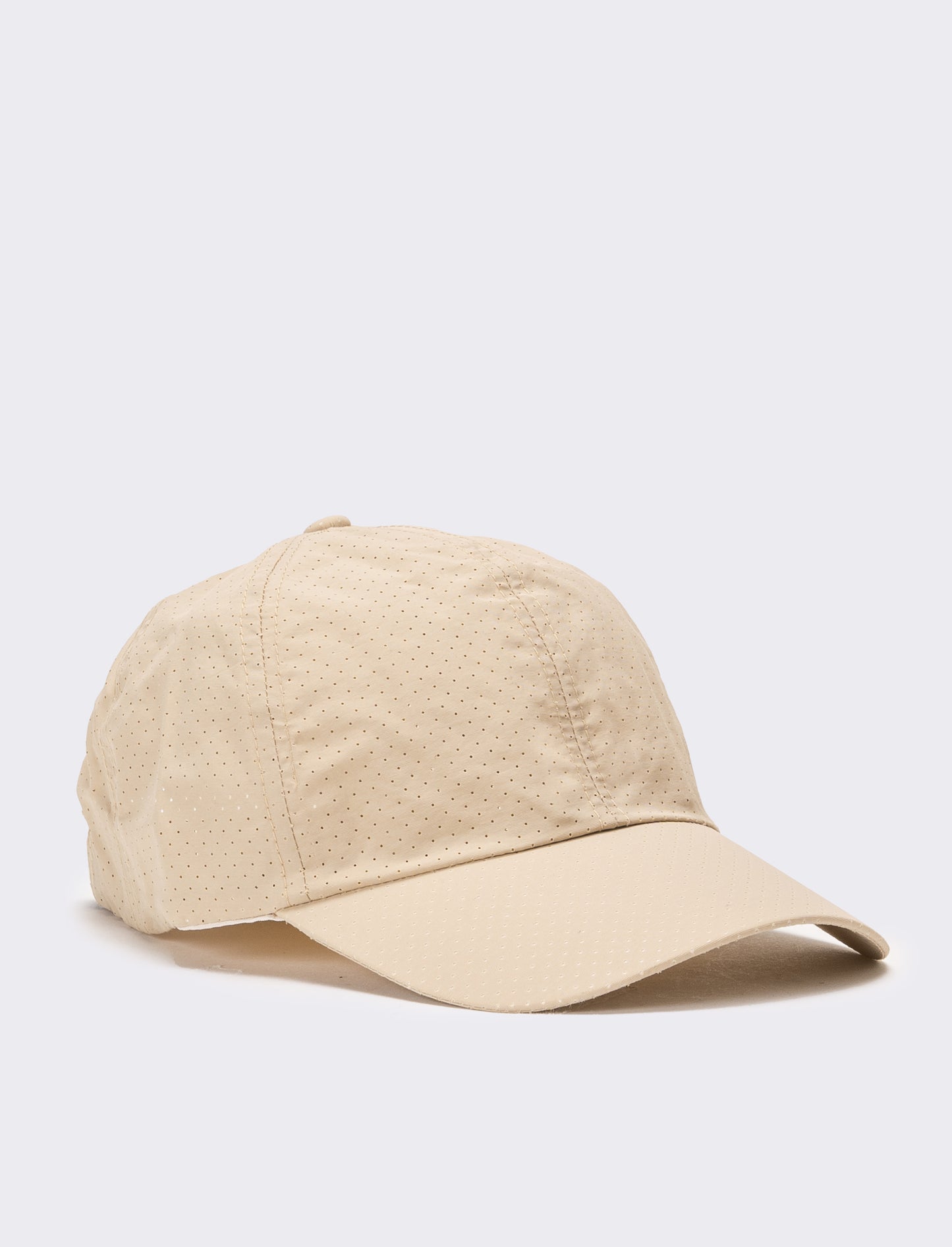Cappello uomo baseball traforato in nylon - Beige
