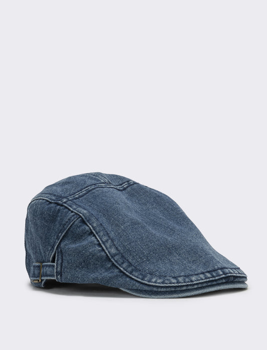 Cappello uomo coppola denim - Blu scuro