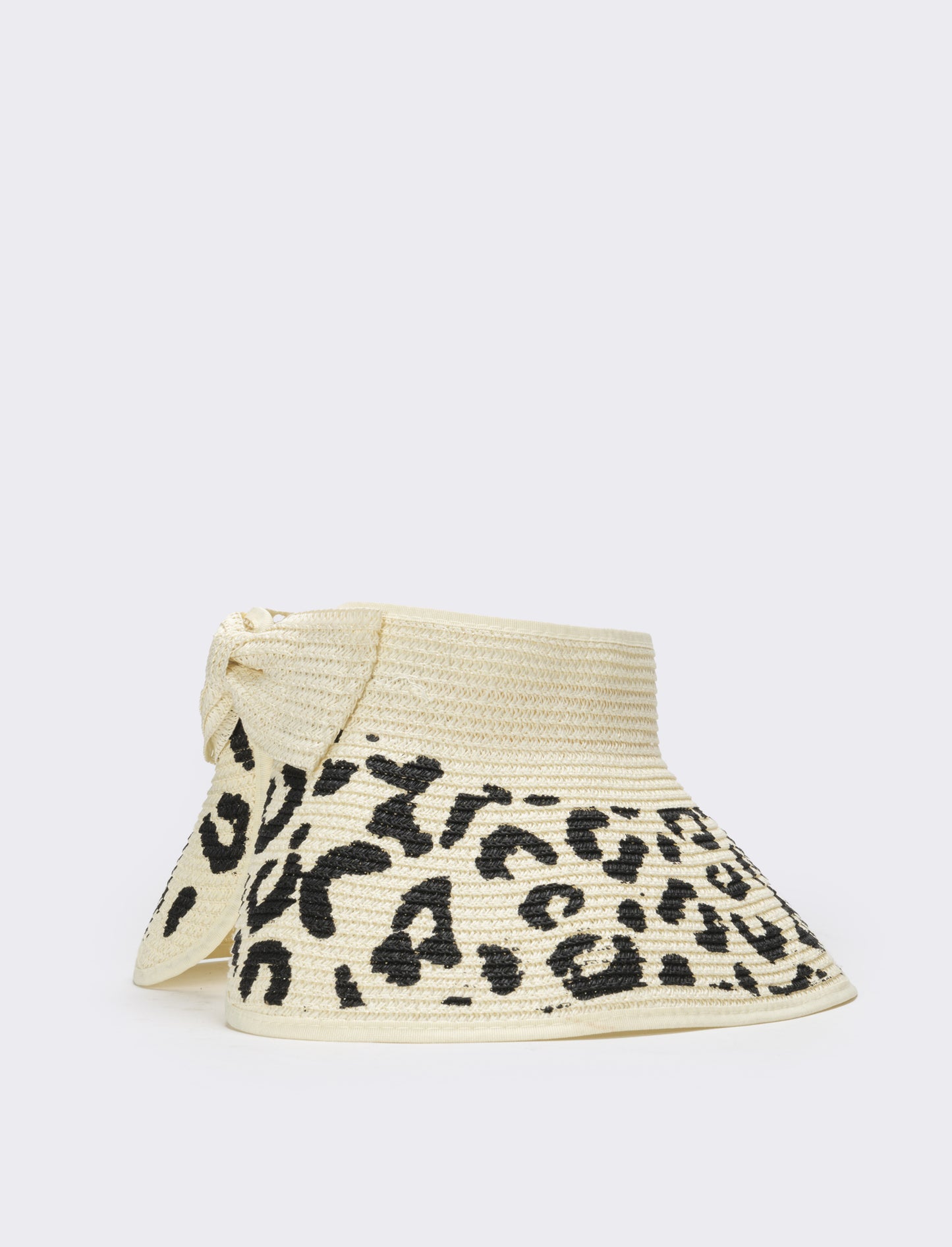 Cappello donna visiera leopardo - Bianco