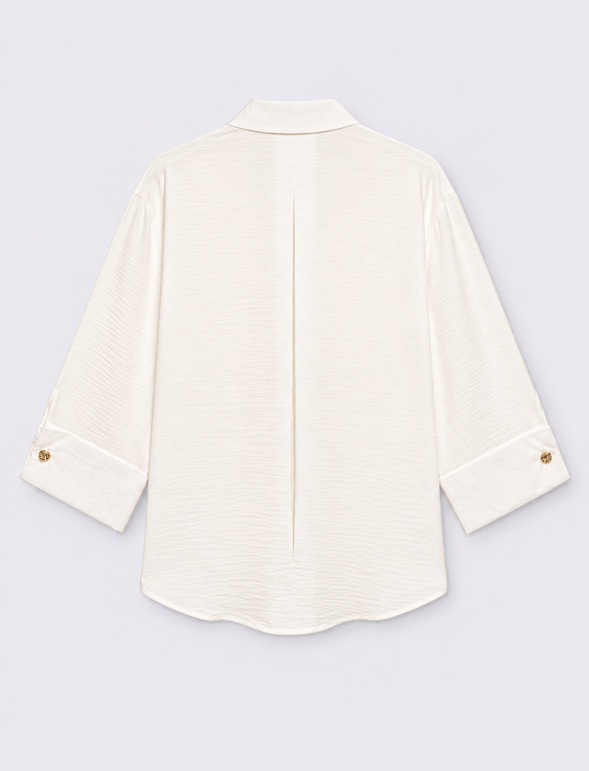 camicia regular manica 3/4 - Bianco latte