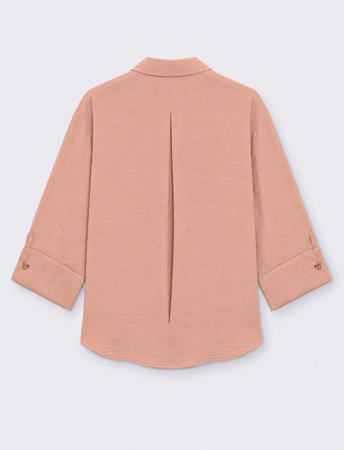 camicia regular manica 3/4 - Rosa antico