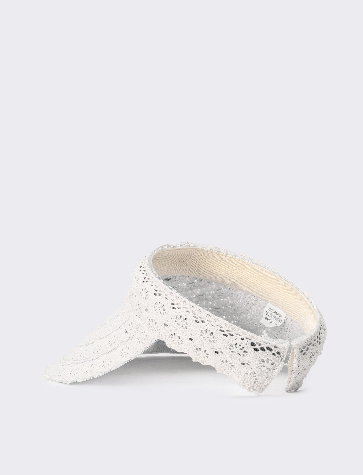 Cappello bambina visiera con passamaneria - Bianco
