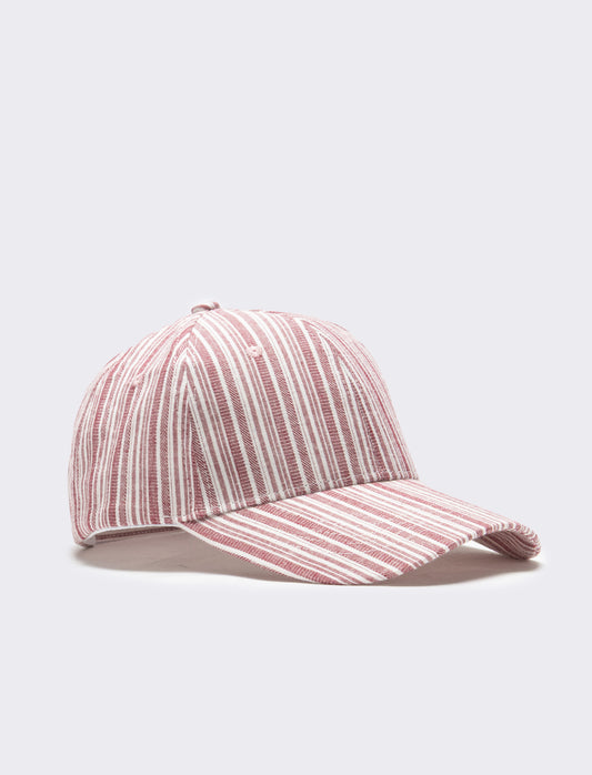 Cappello uomo baseball righine regolabile - Rosso