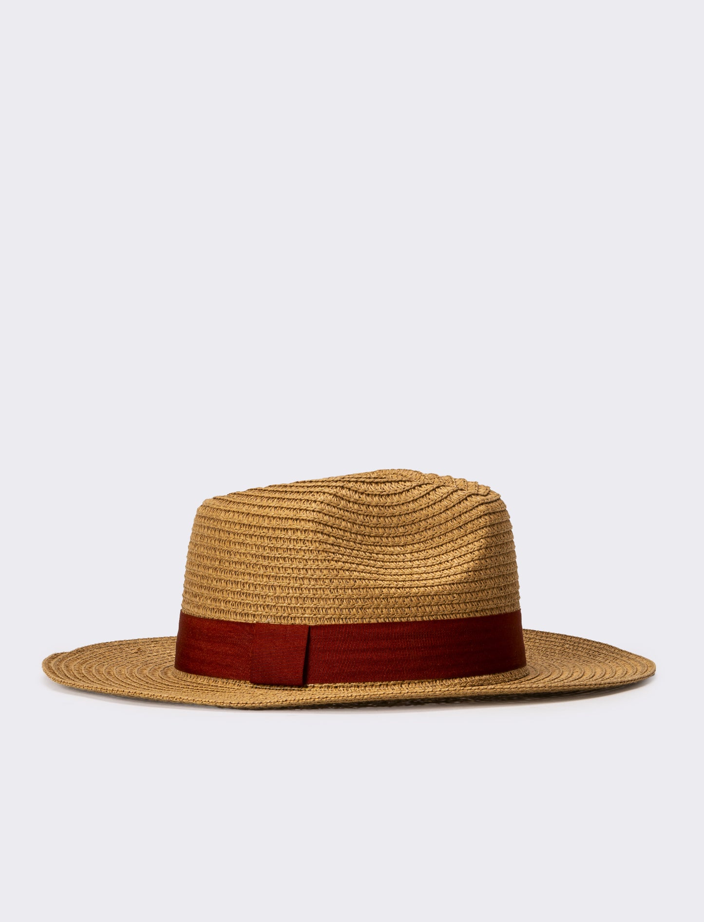 Cappello uomo a falda larga con bandana - Marrone