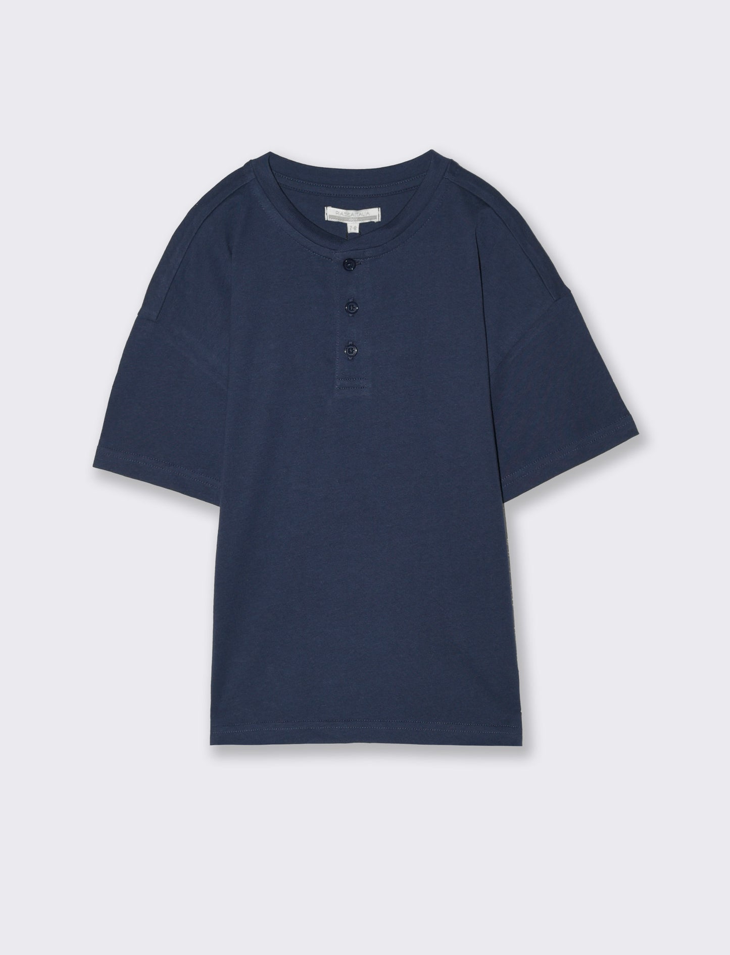 Maglietta serafino da bambino - Blu