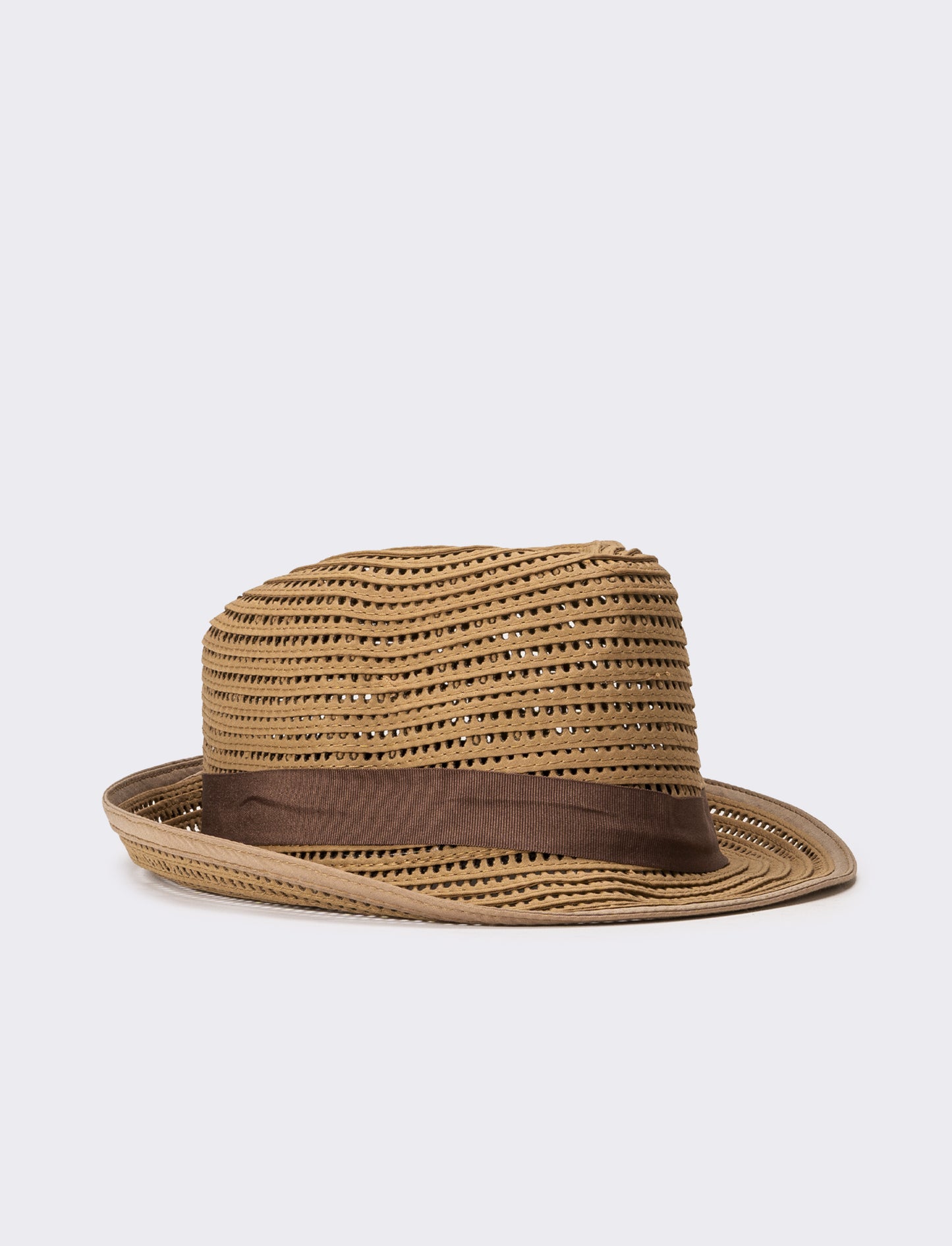 Cappello uomo traforato falda larga - Naturale
