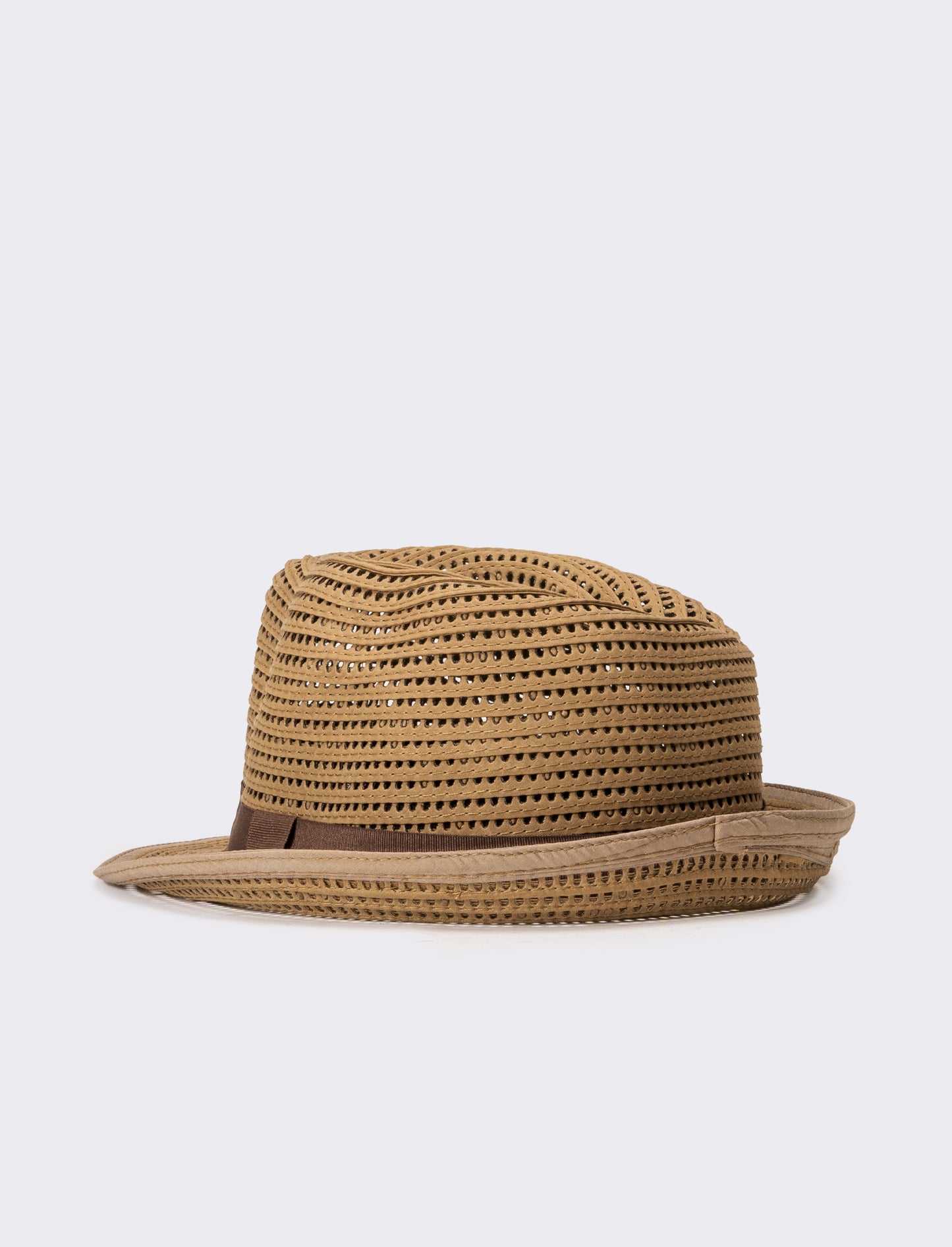 Cappello uomo traforato falda larga - Naturale